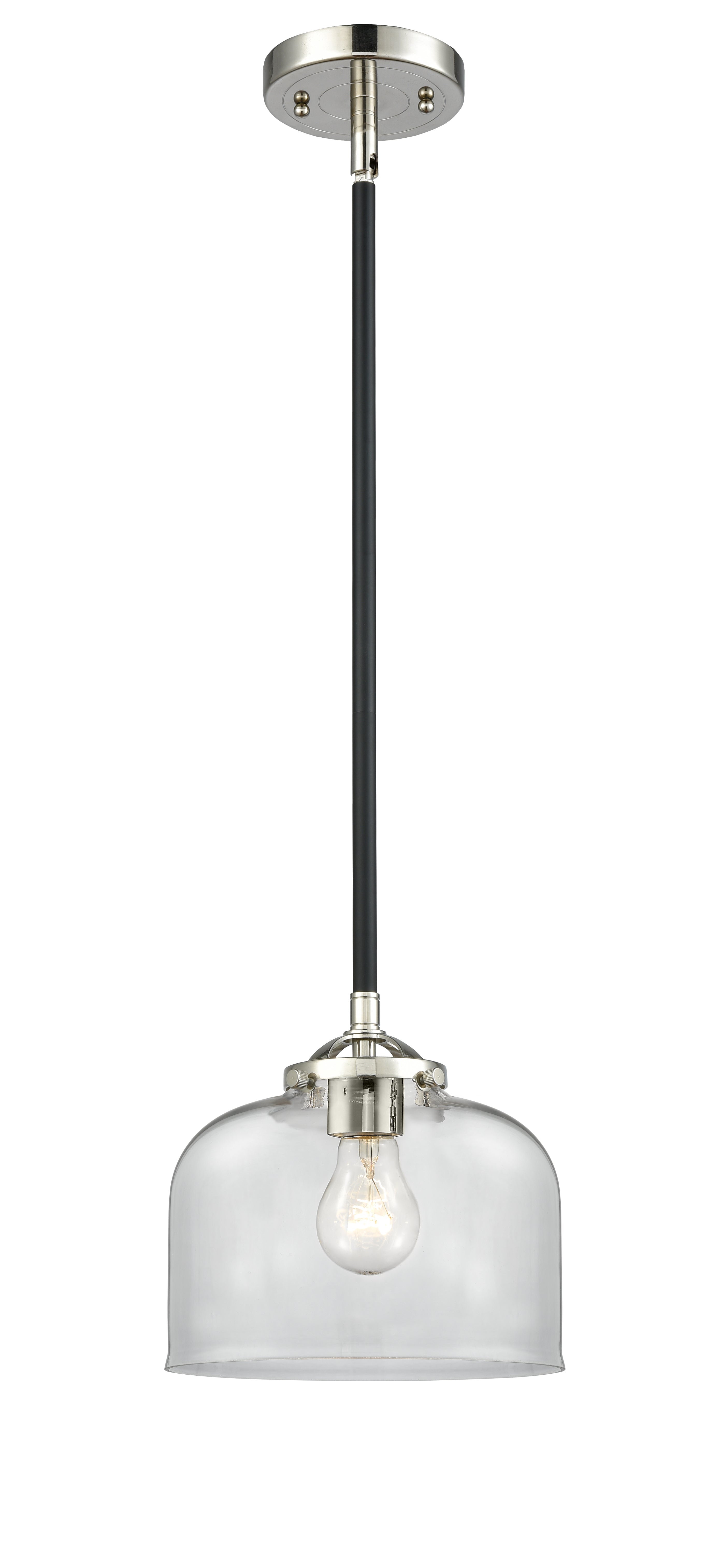 Nouveau Mini Pendant Black Antique Brass