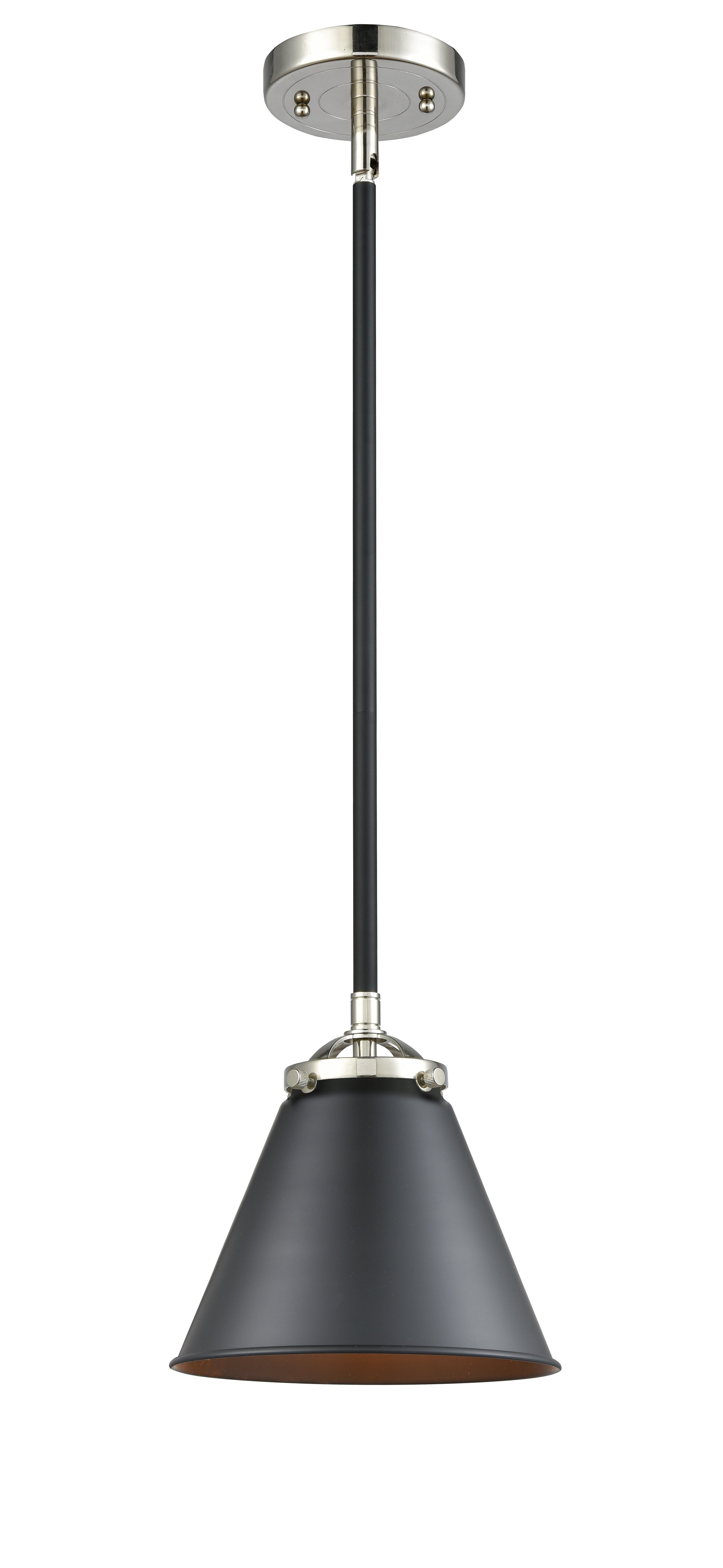 Nouveau Mini Pendant Black Antique Brass