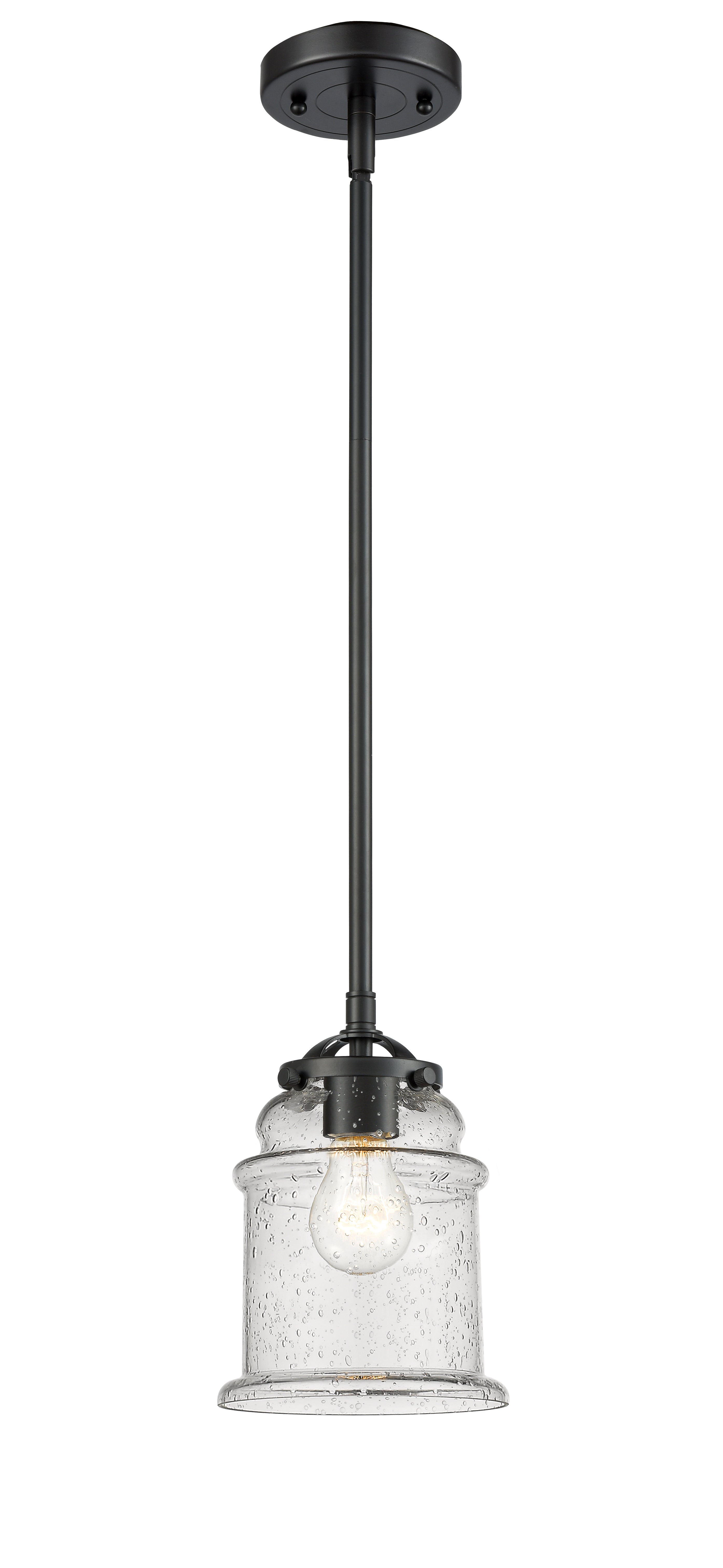Nouveau Mini Pendant Black Antique Brass