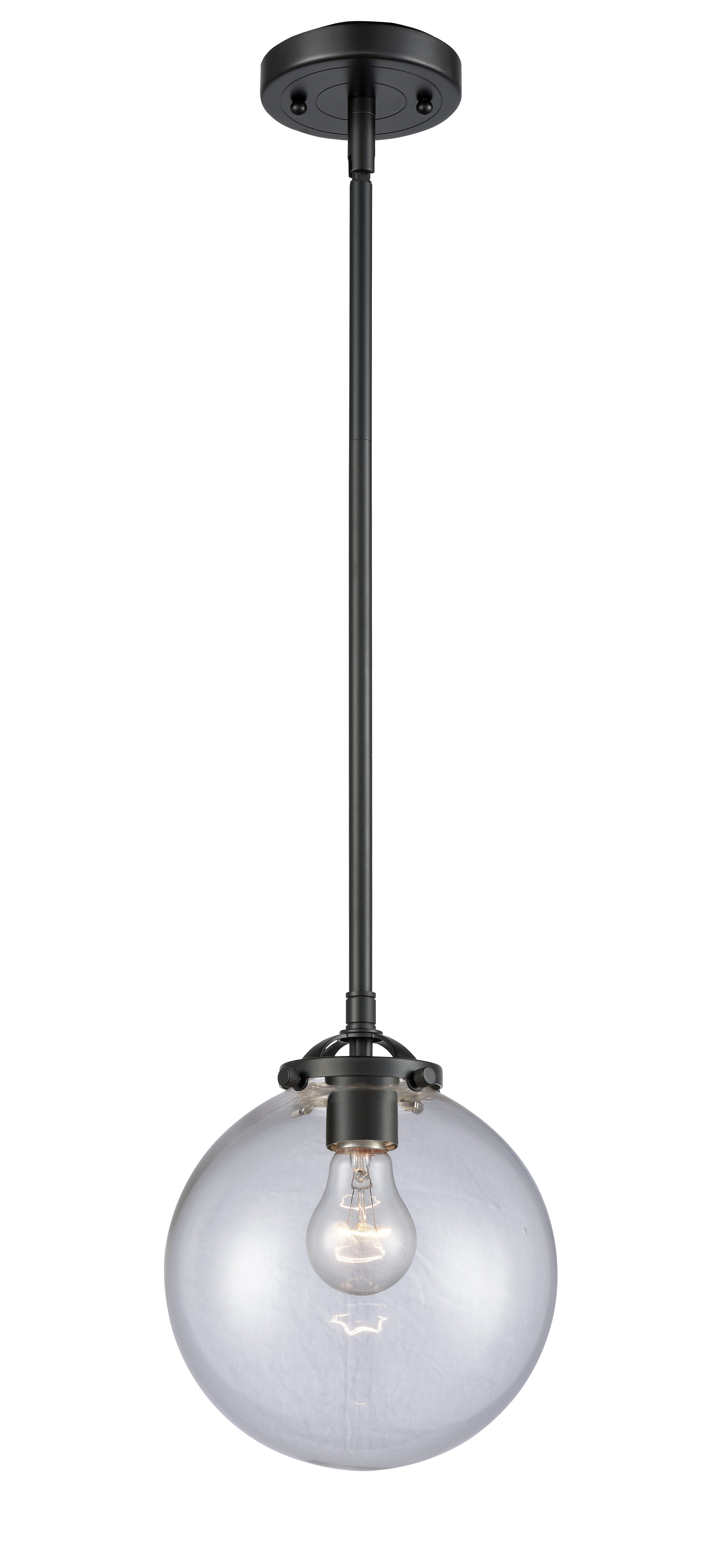 Nouveau Mini Pendant 8" Cast Brass