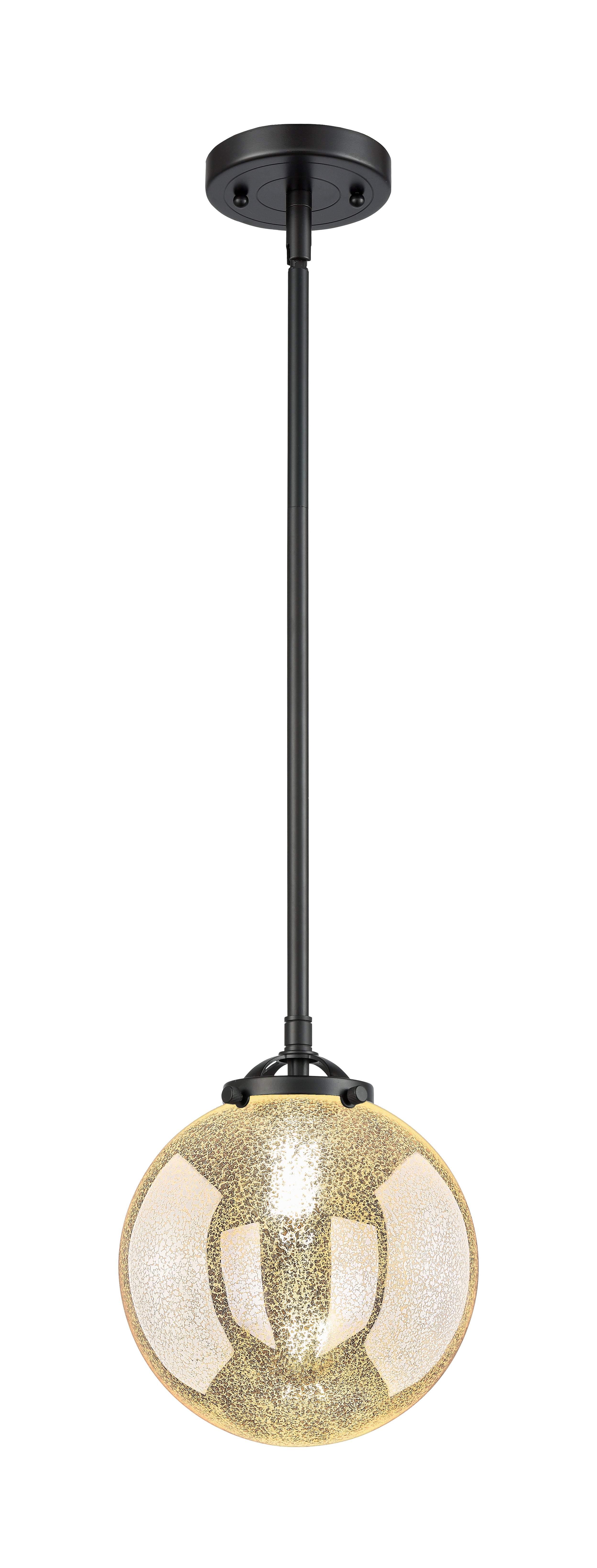 Nouveau Mini Pendant Black Antique Brass