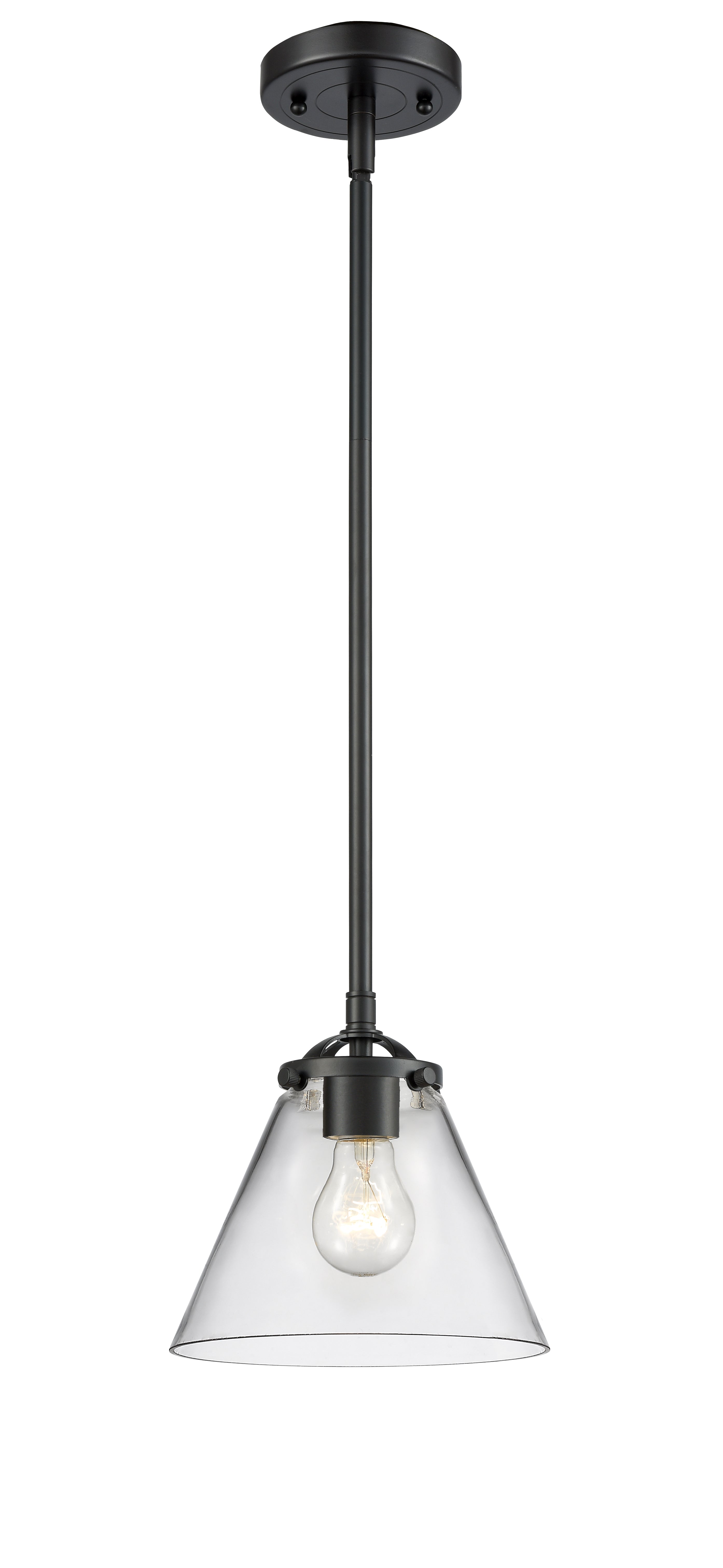 Nouveau Mini Pendant Black Antique Brass