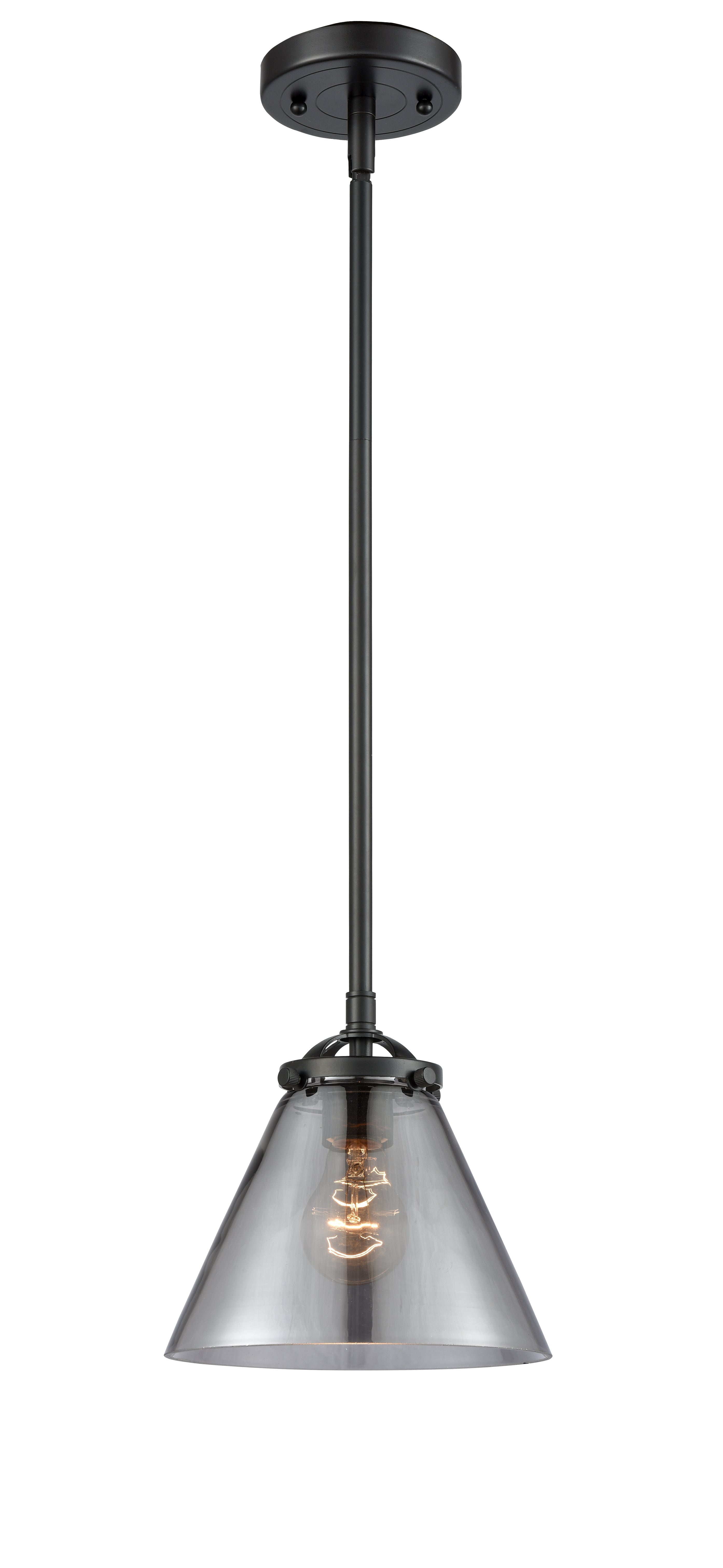 Nouveau Mini Pendant Black Antique Brass