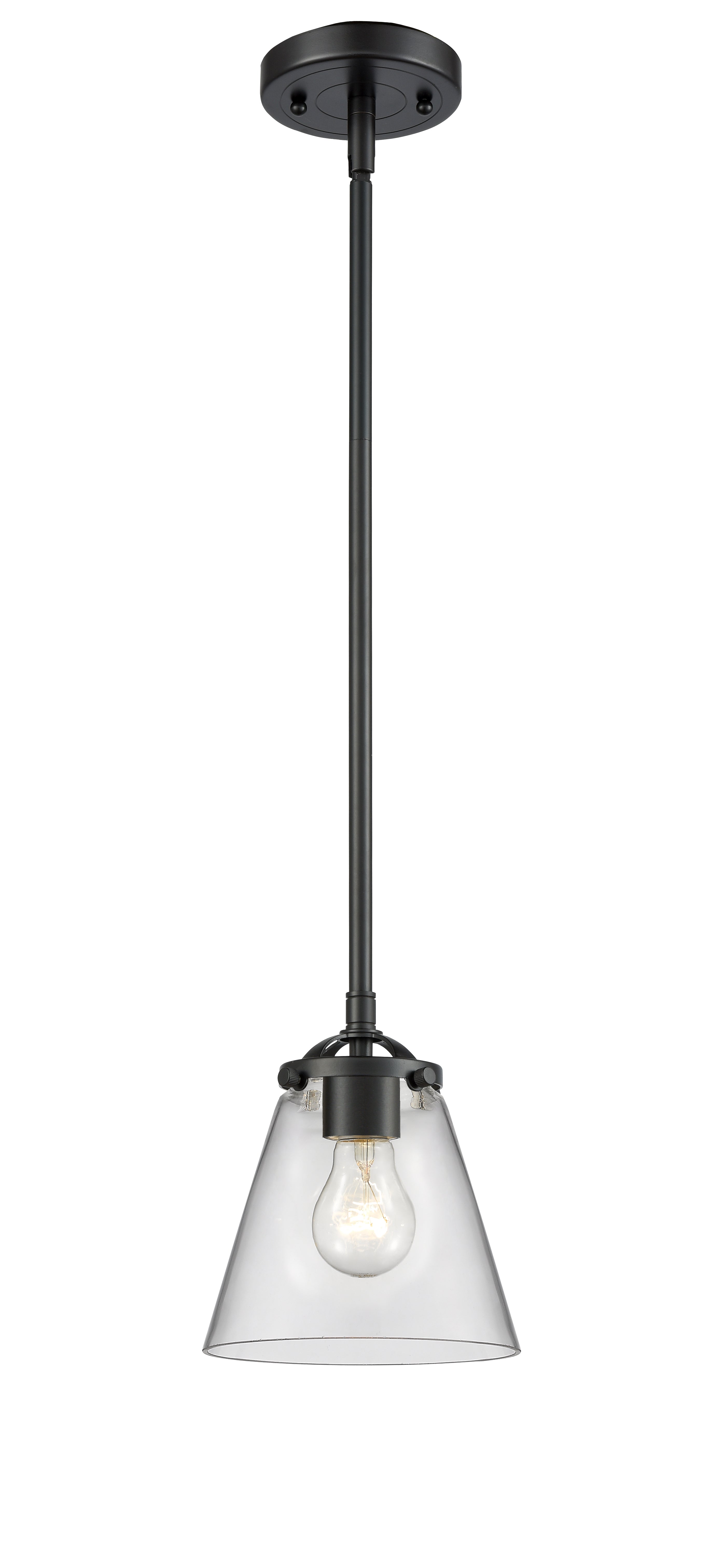 Nouveau Mini Pendant Cast Brass 6.25 Inch