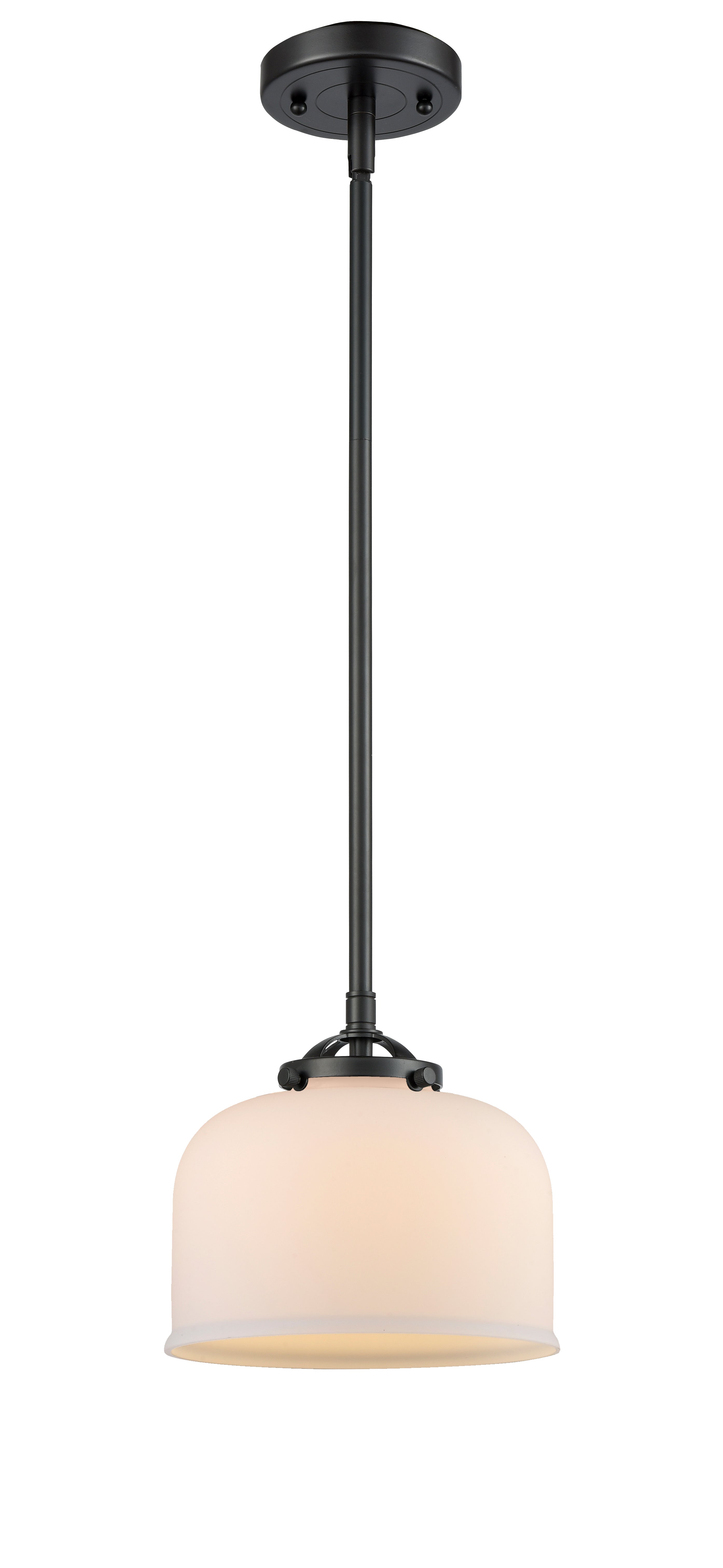Nouveau Mini Pendant Cast Brass 8 Inch