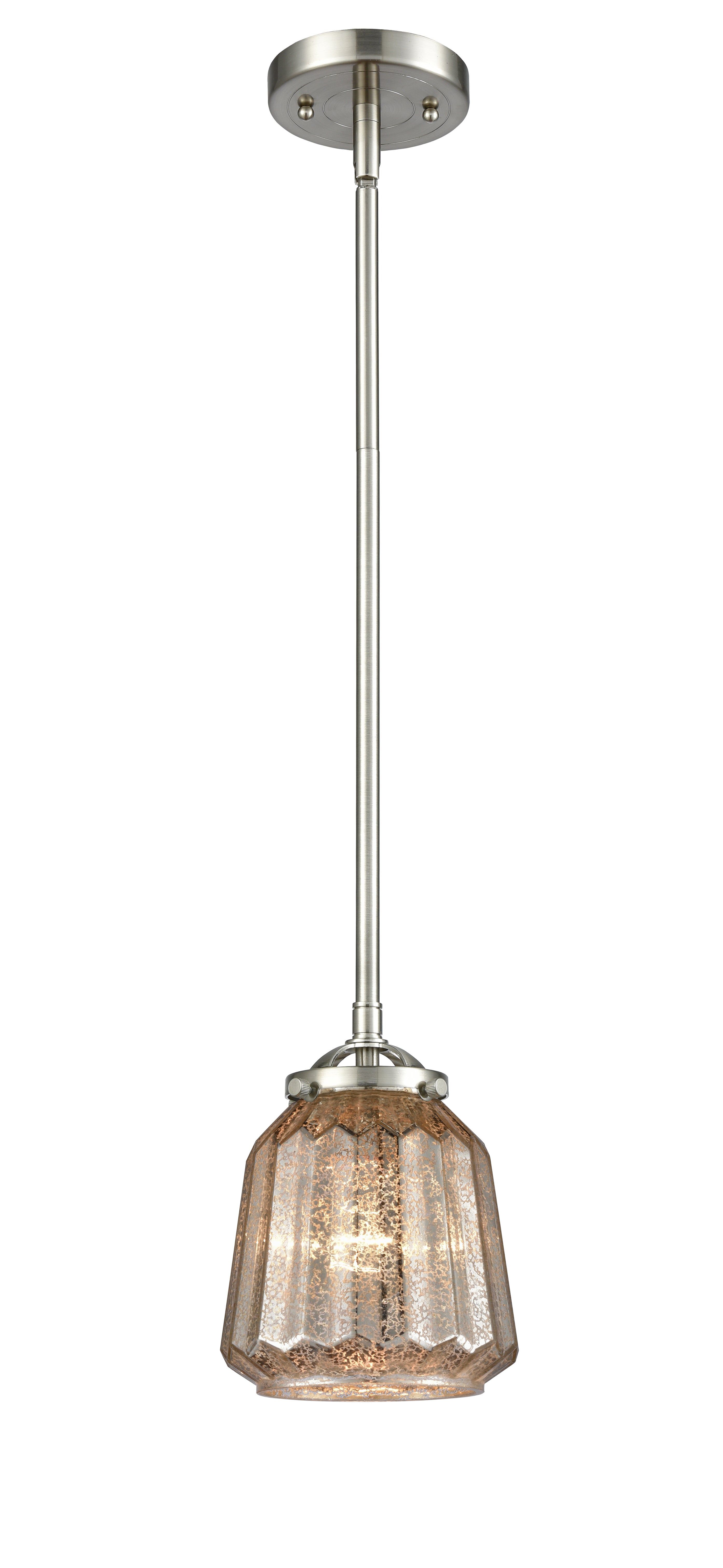 Nouveau Mini Pendant Black Antique Brass