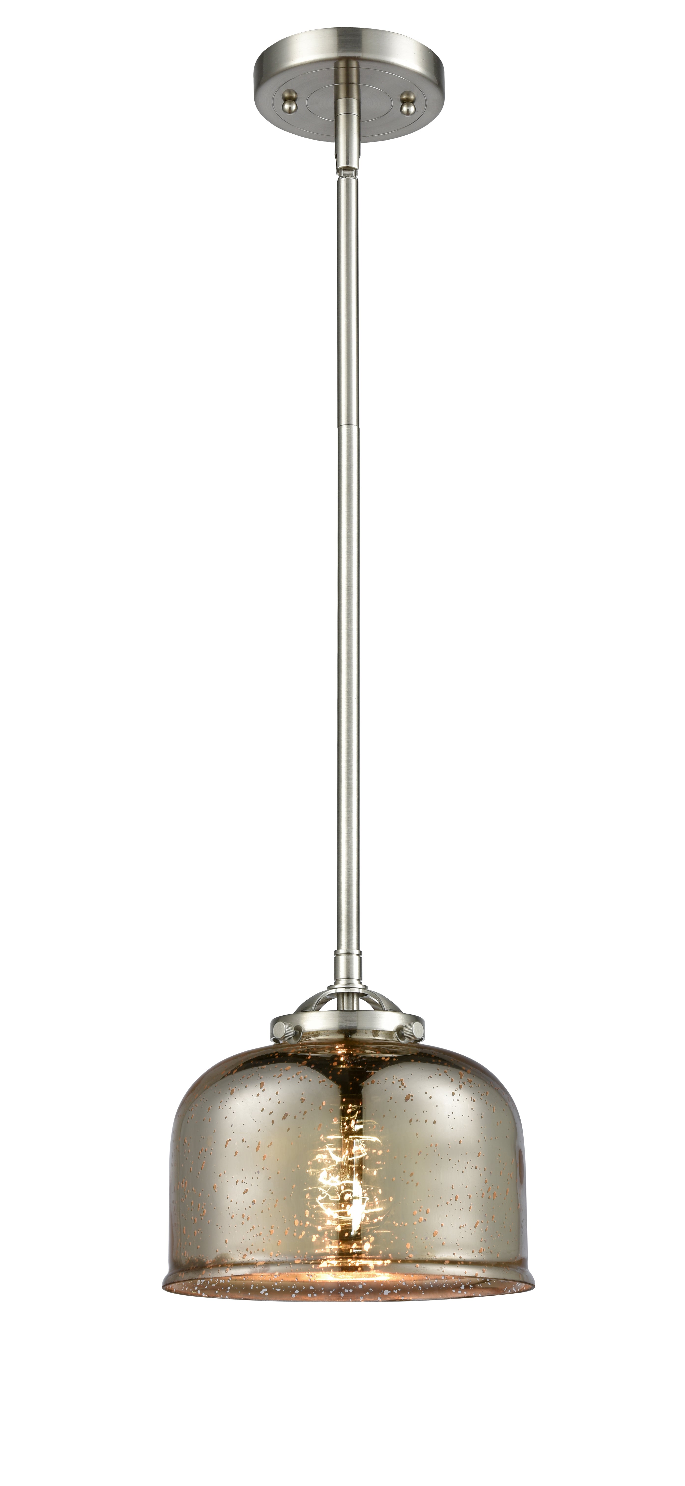 Nouveau Mini Pendant Black Antique Brass