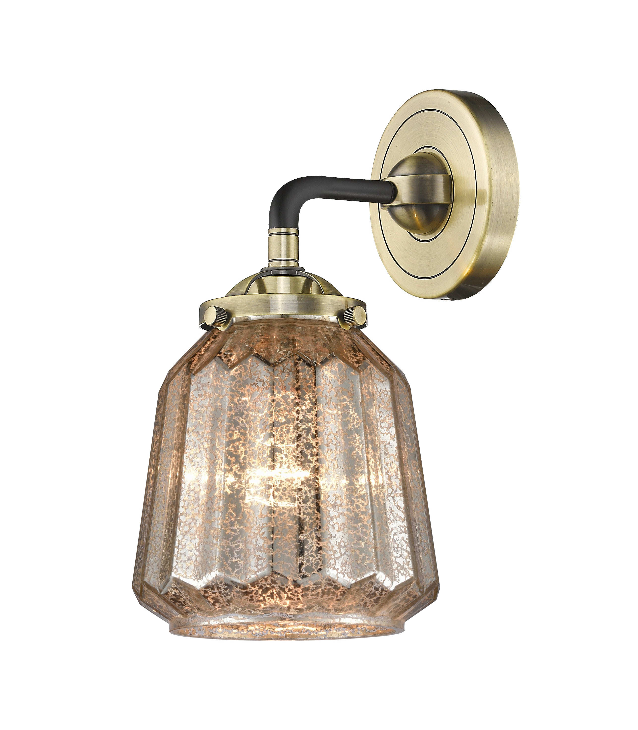 Nouveau Sconce Cast Brass 11.25 Height