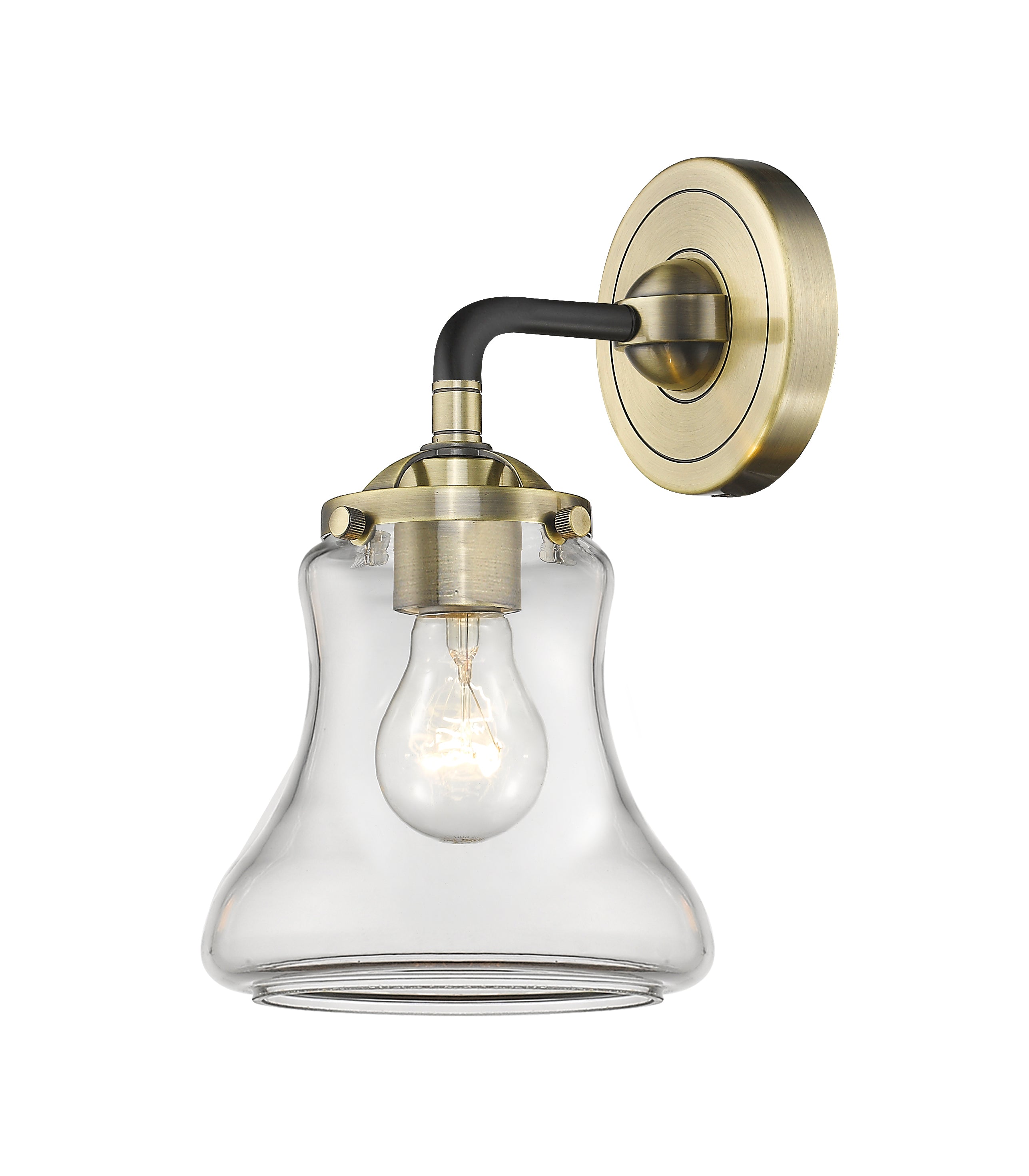 Nouveau Sconce Cast Brass Finish Art Deco