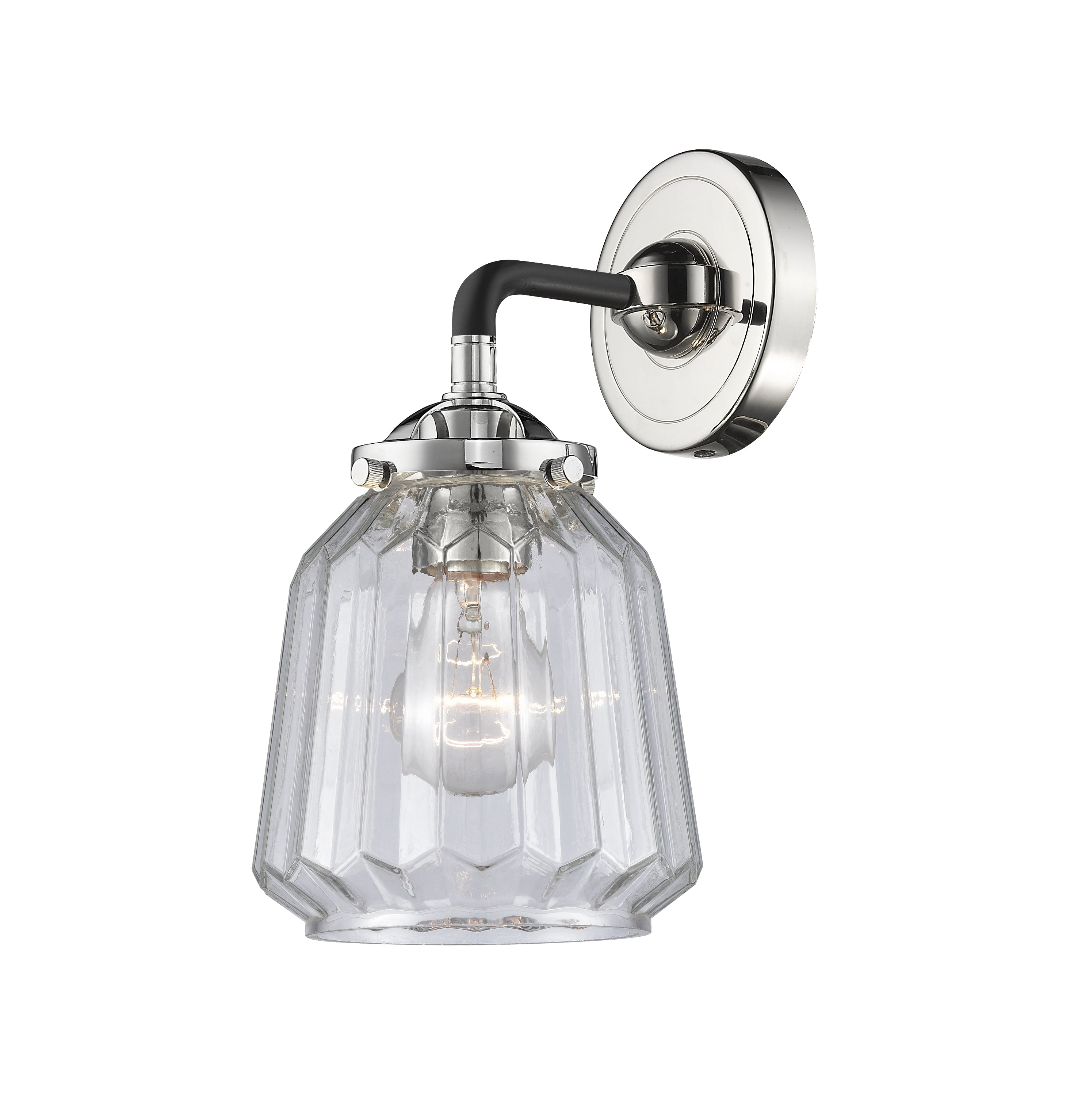 Nouveau Sconce Cast Brass 11.25 Height