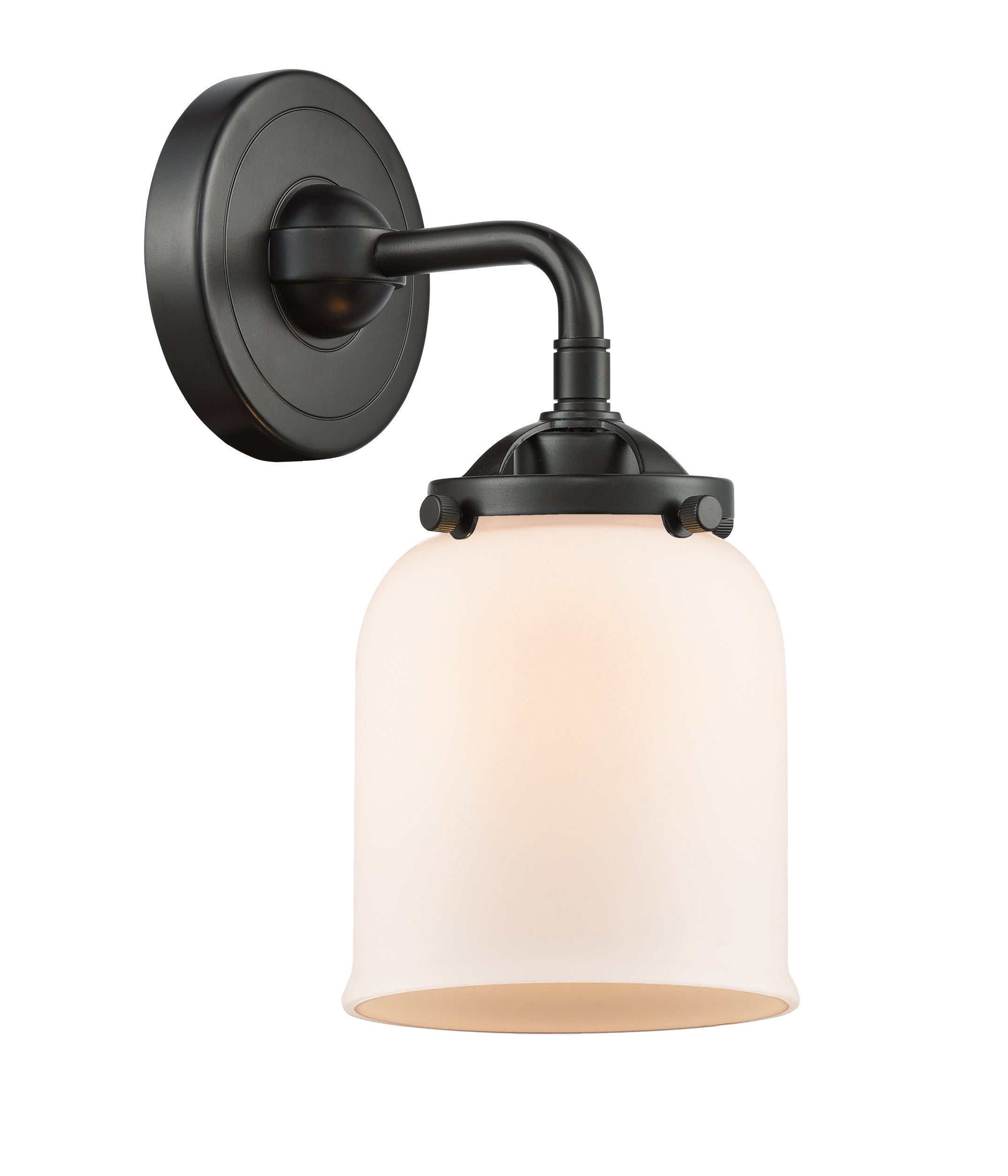 Nouveau Sconce Cast Brass Glass Steel