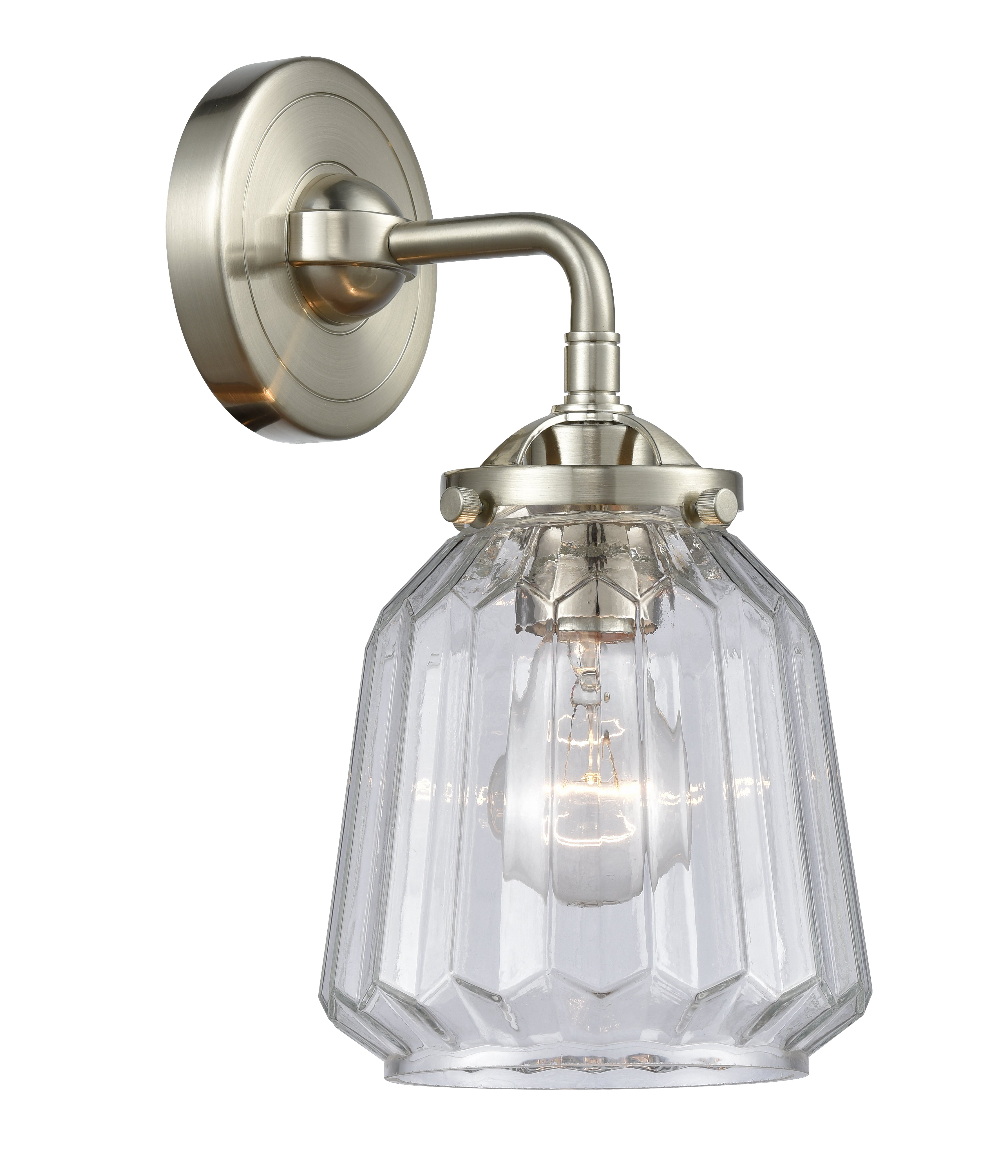 Nouveau Sconce Cast Brass 11.25 Height