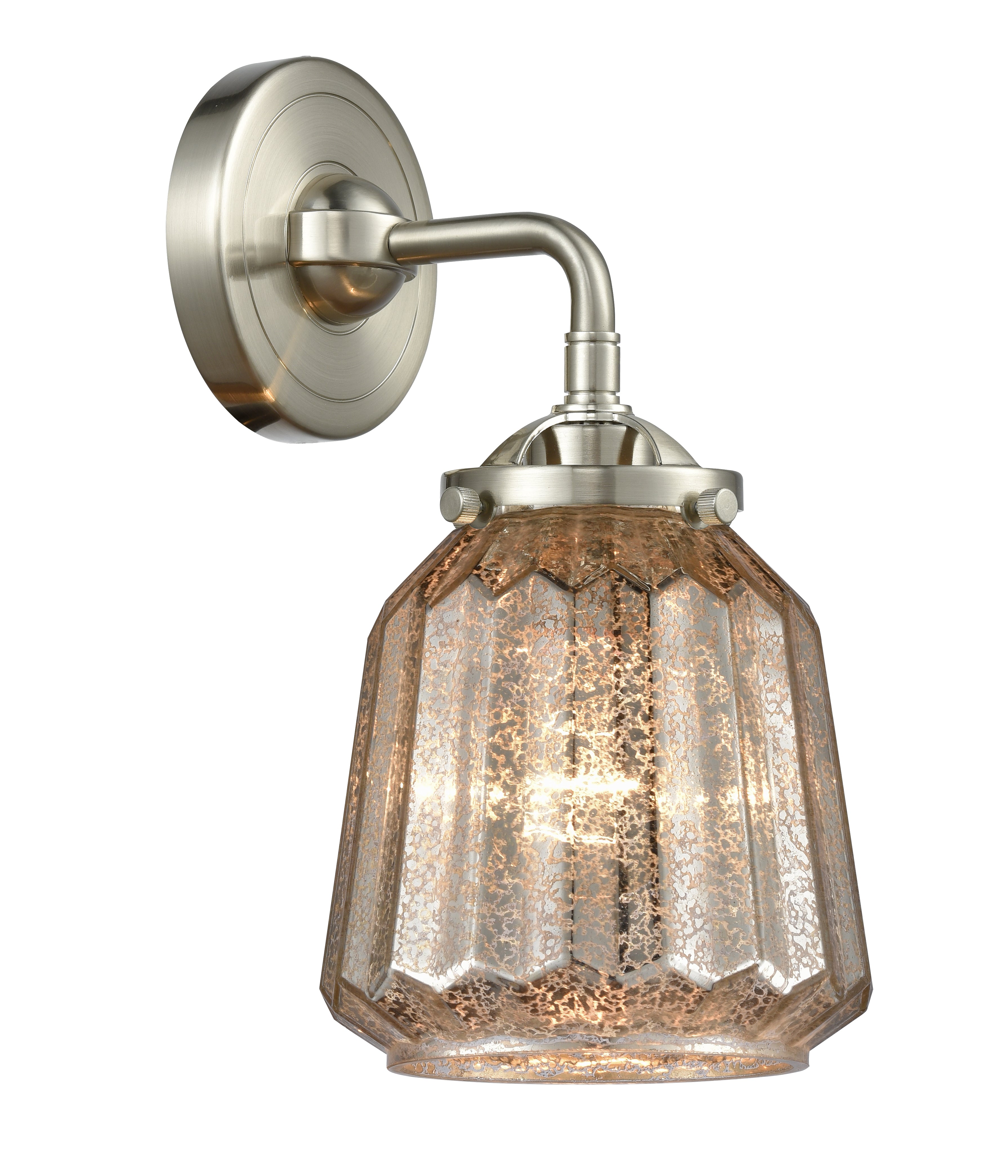 Nouveau Sconce Cast Brass 11.25 Height