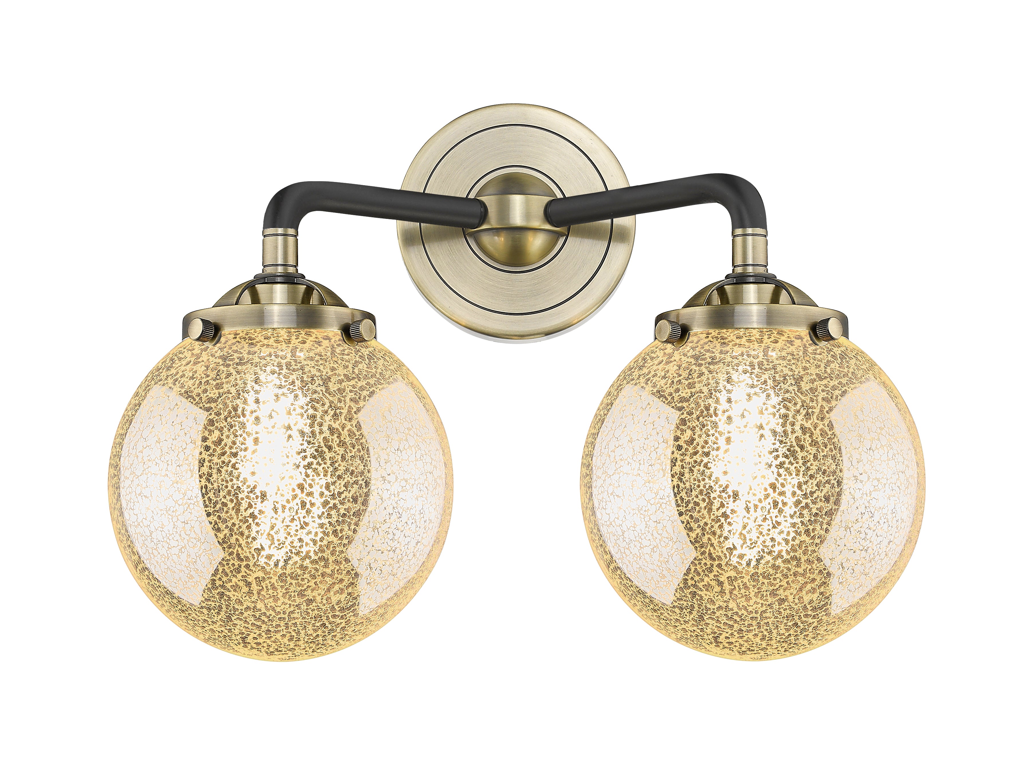 Nouveau Bath Vanity Light Cast Brass 14 Inch