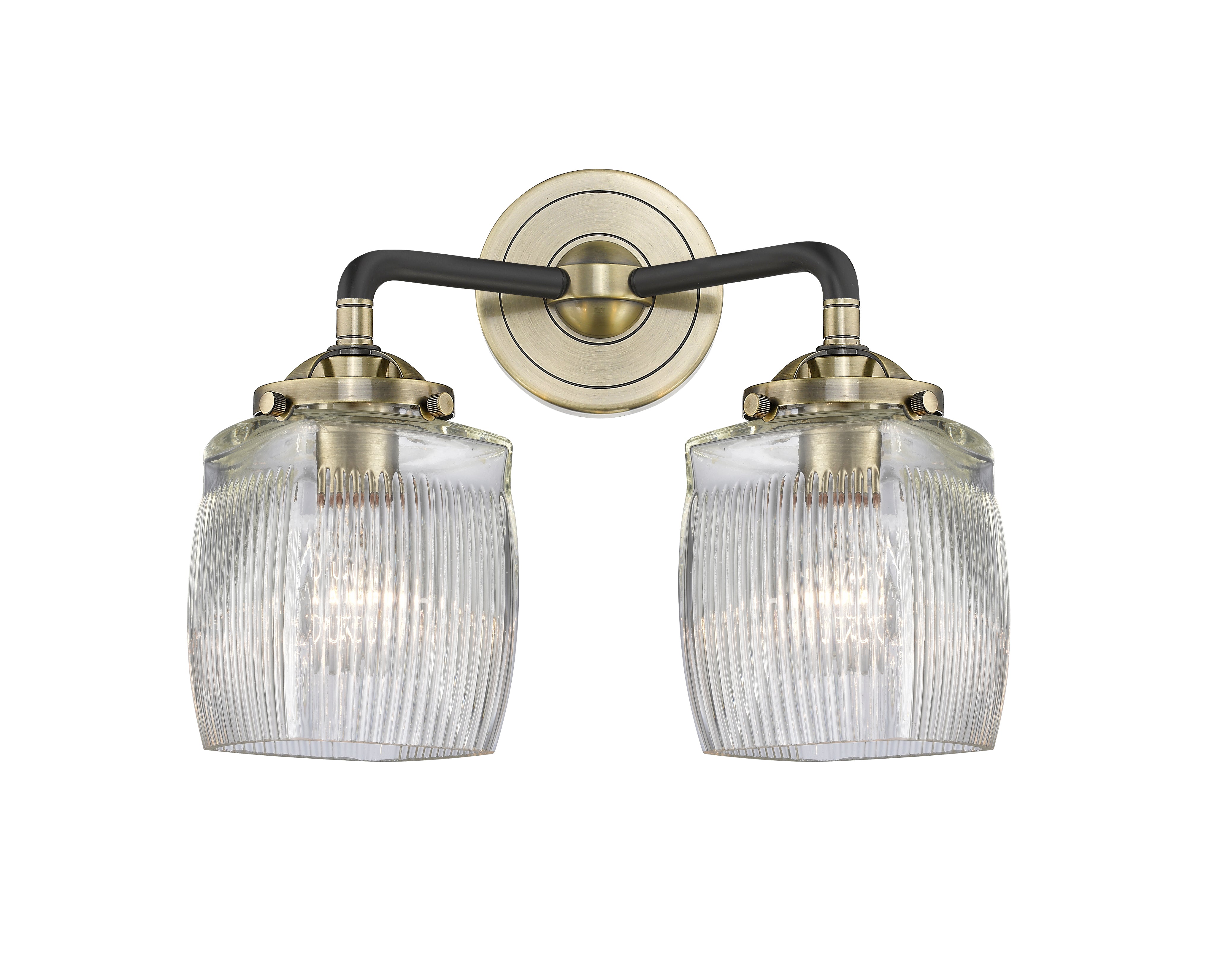 Nouveau Bath Vanity Light 14 Inch Brass