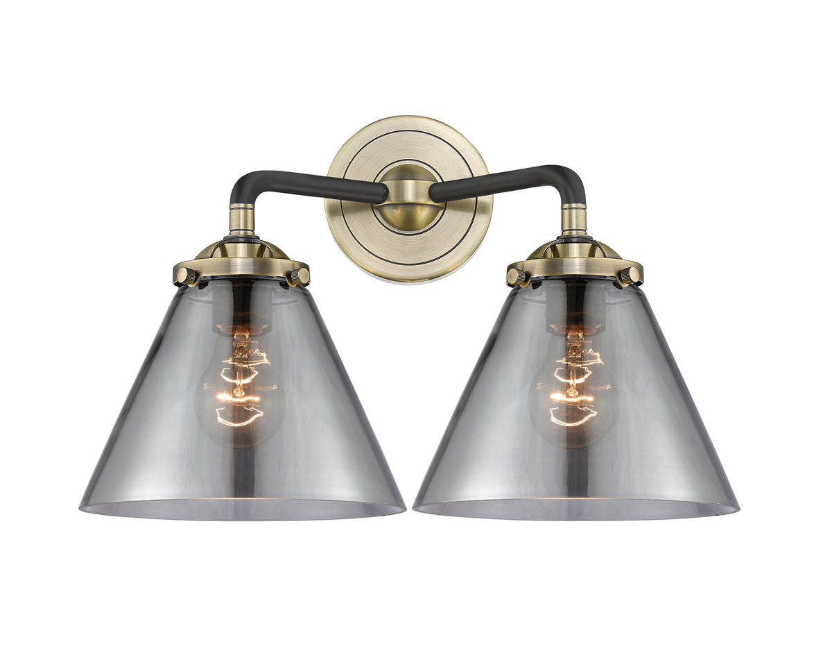 Cone 16-Inch 2-Light Bath Vanity Light with LED Bulbs 11.25-Inch High