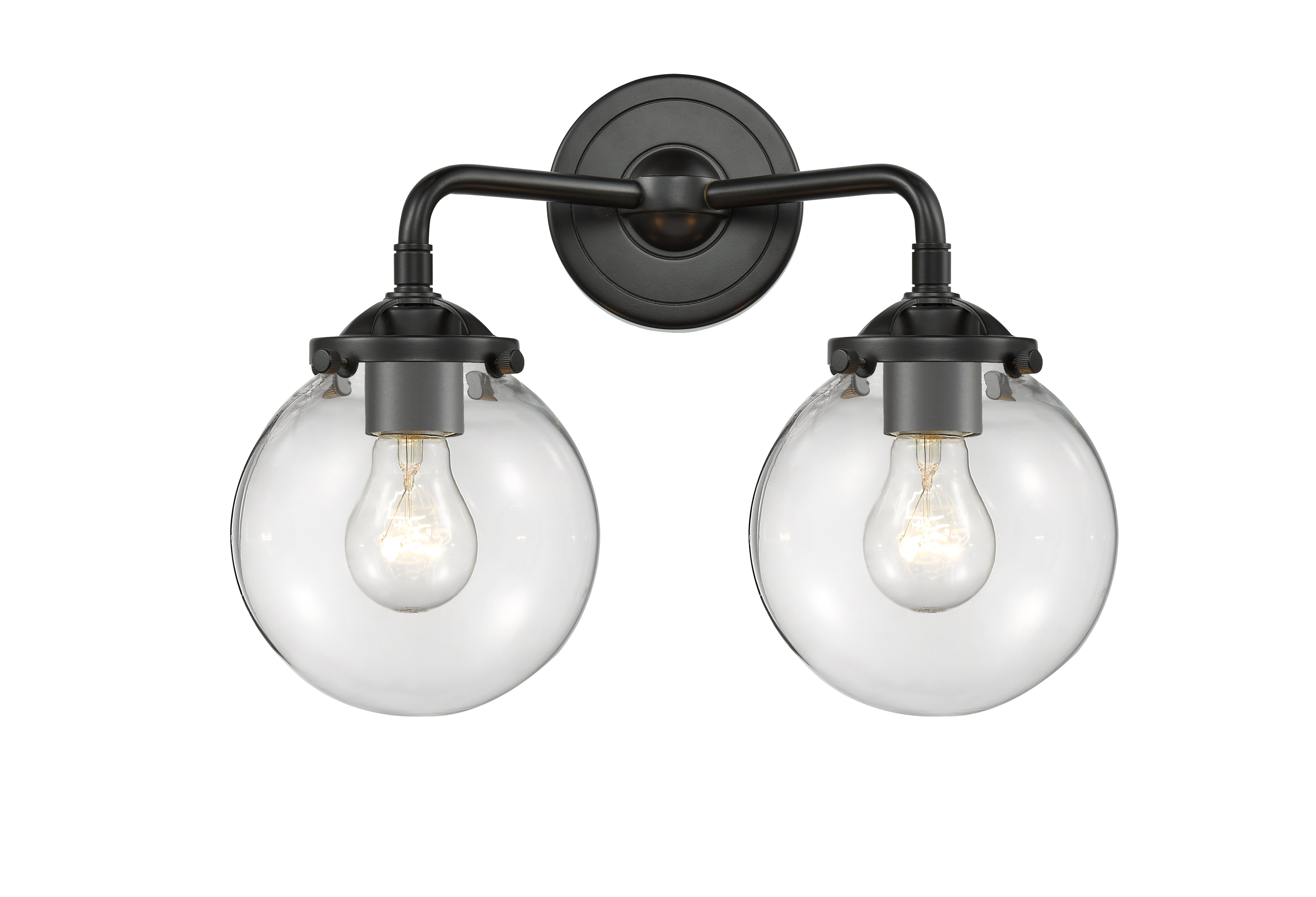 Nouveau Bath Vanity Light Cast Brass 14 Inch