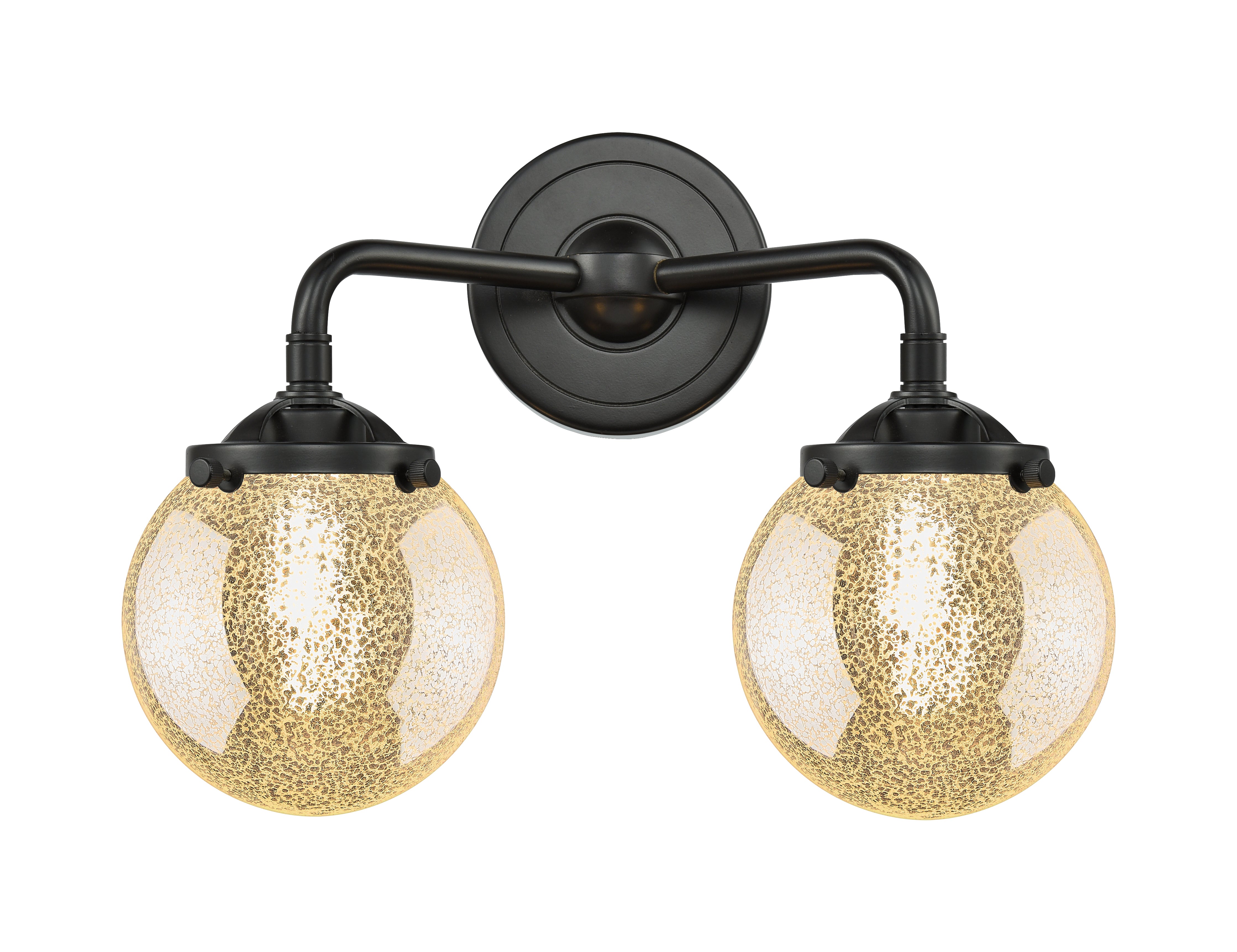 Nouveau Bath Vanity Light Cast Brass 14 Inch