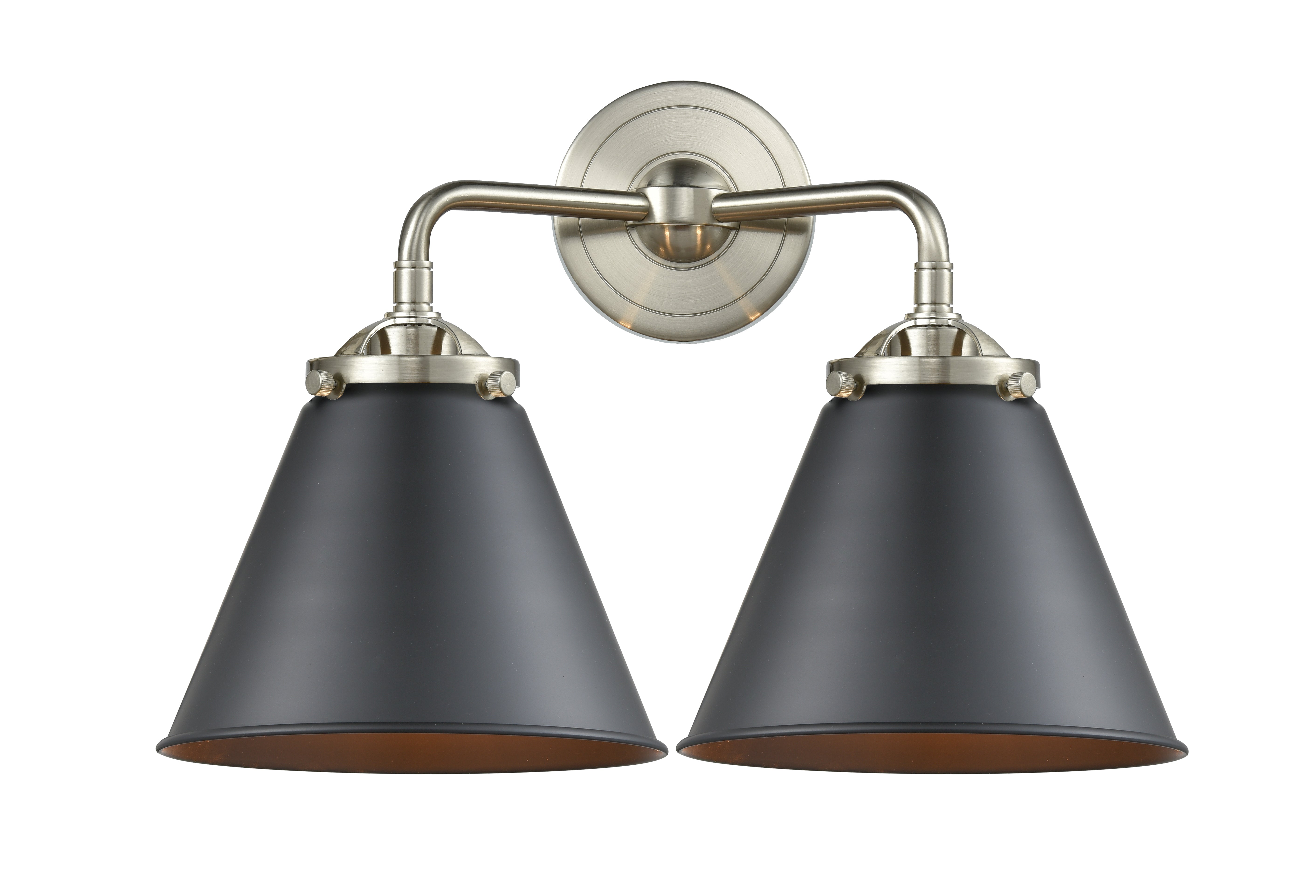 Nouveau Bath Vanity Light Cast Brass Glass
