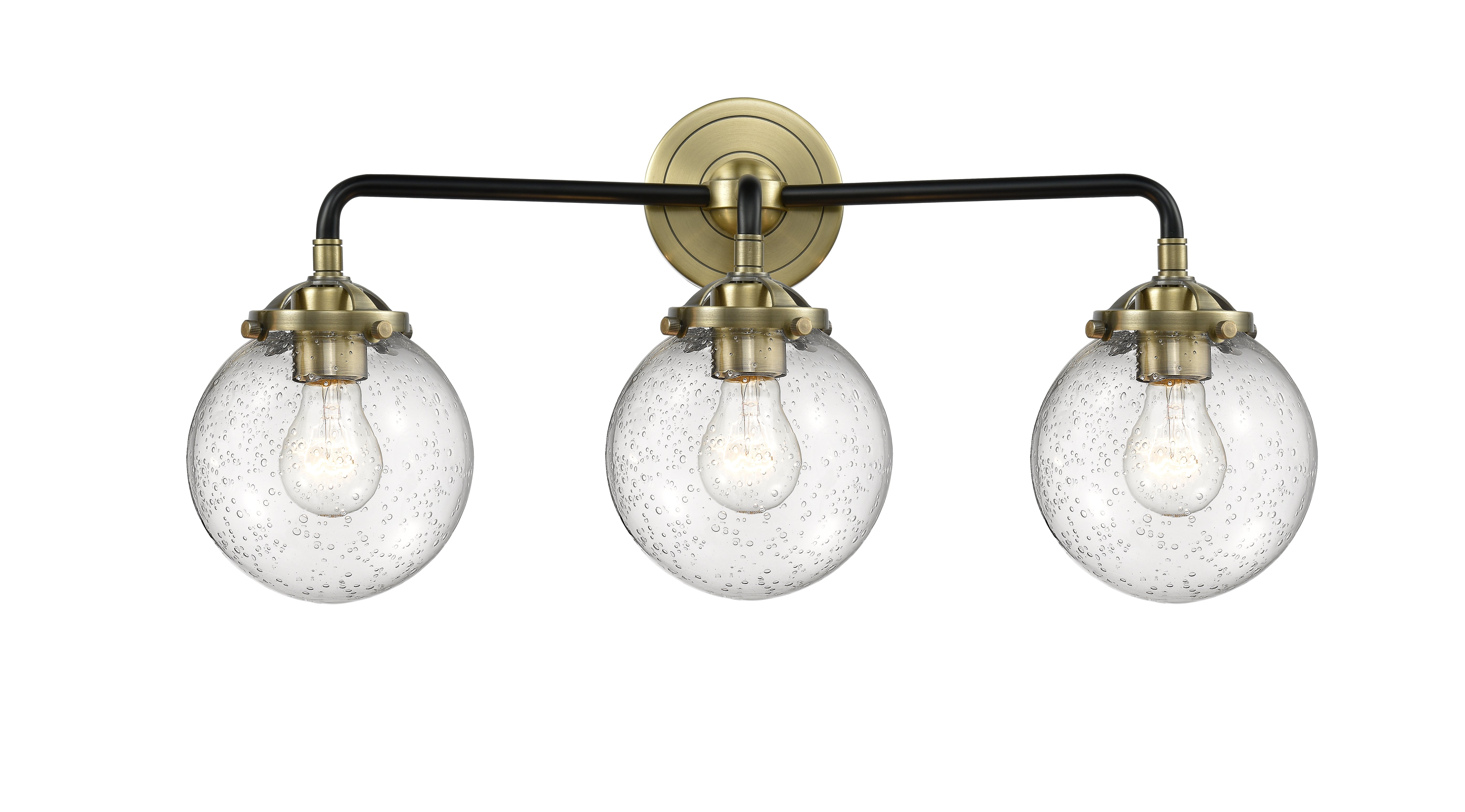 Nouveau Bath Vanity Light Cast Brass Steel