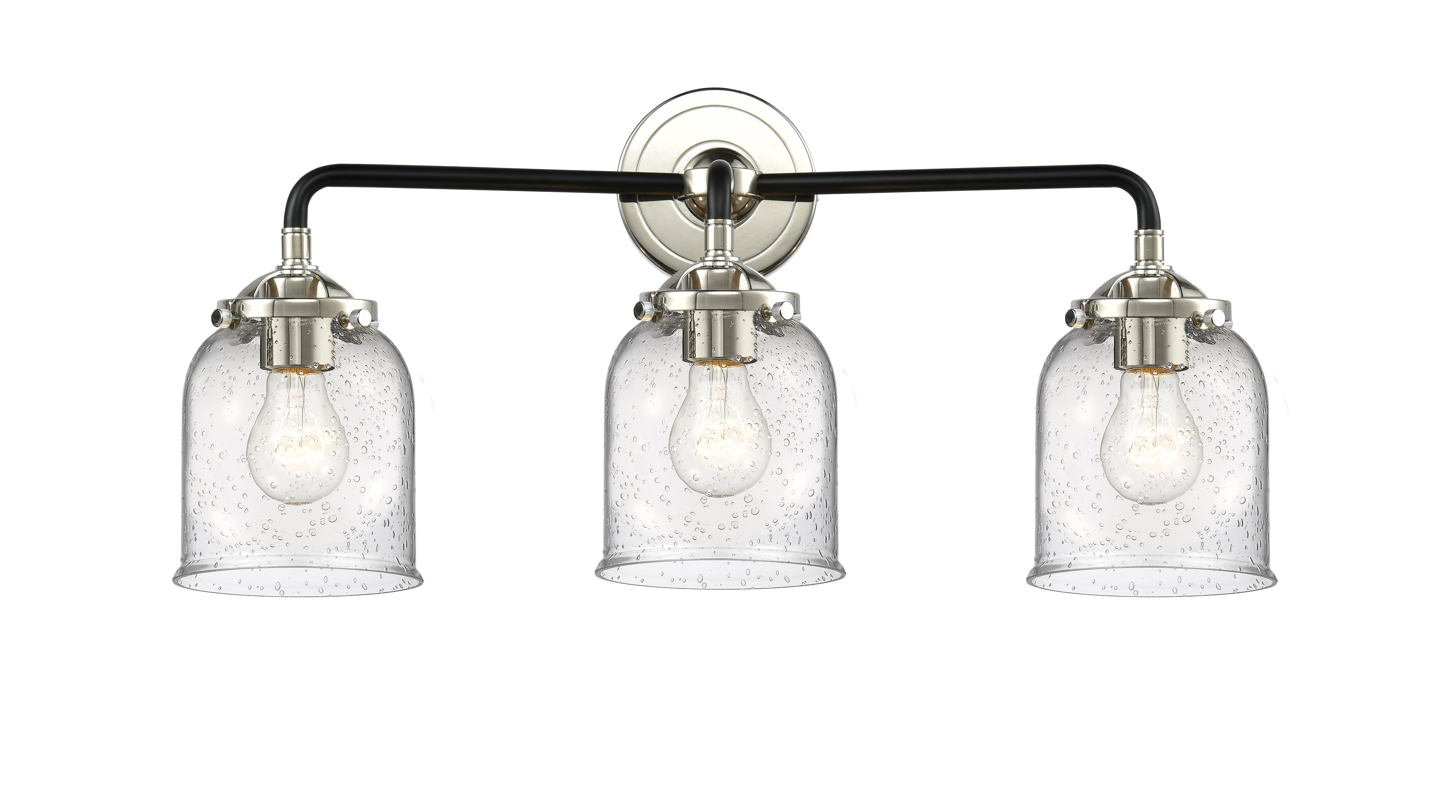 Nouveau Bath Vanity Light Cast Brass Steel