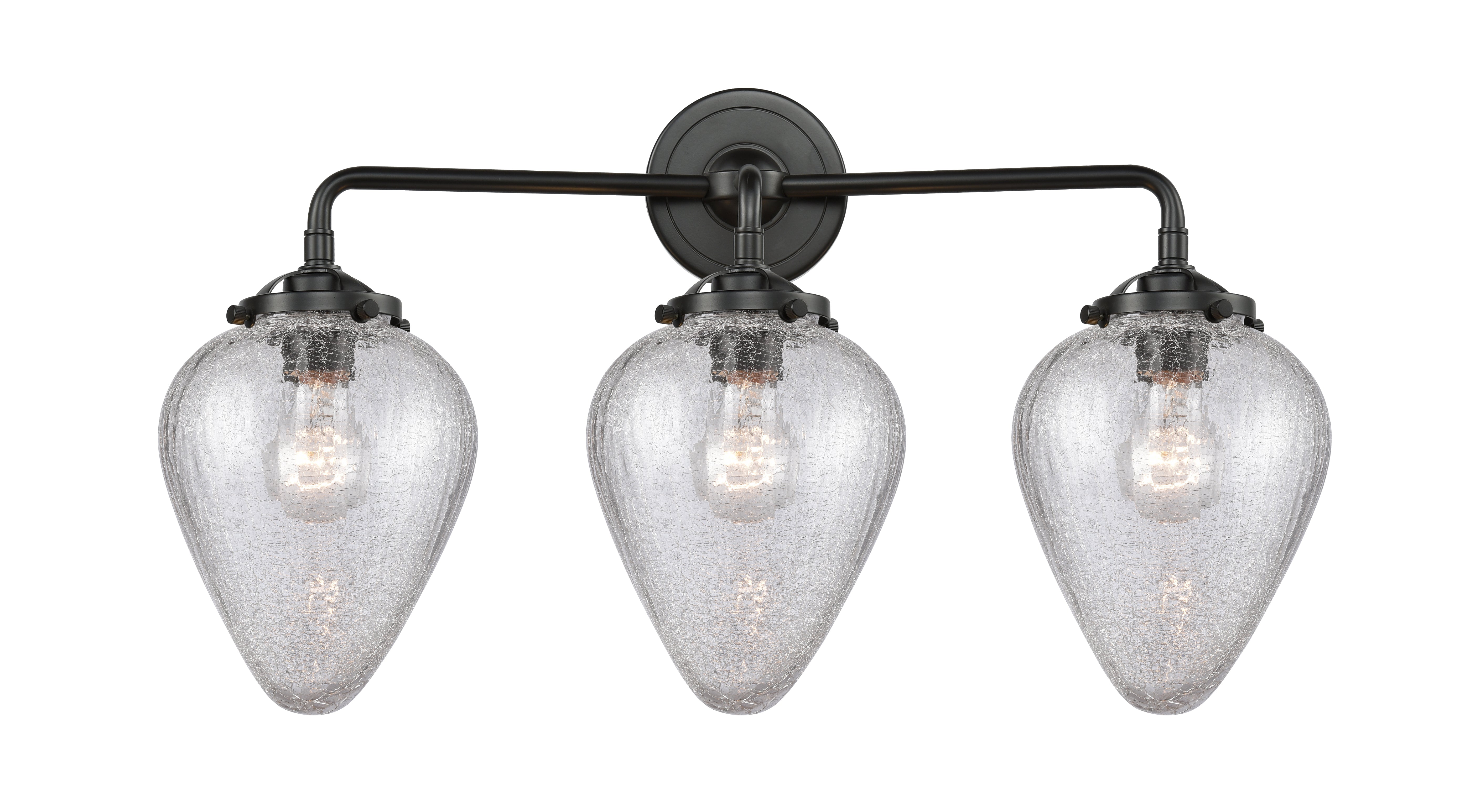 Nouveau Bath Vanity Light Cast Brass 12"