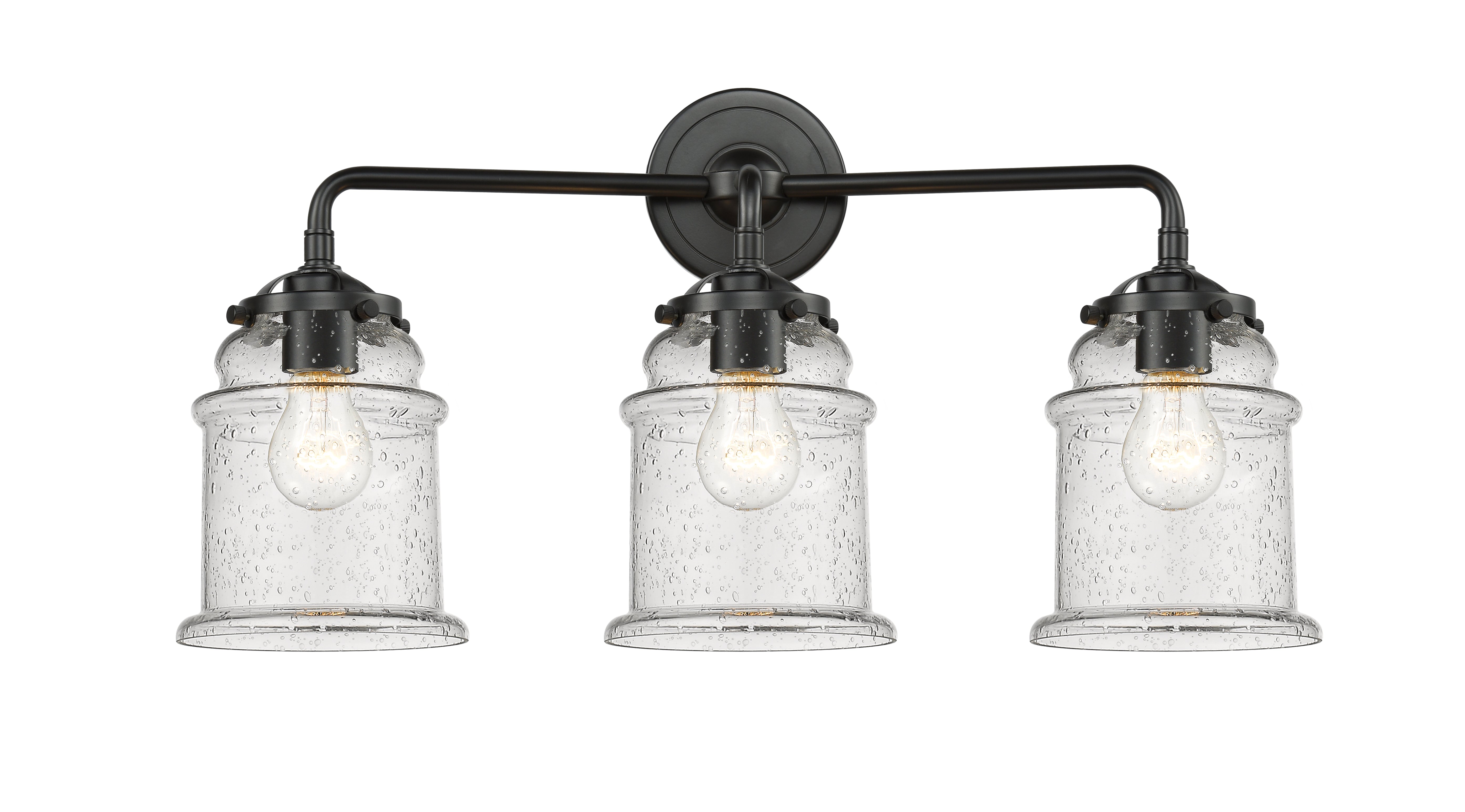 Nouveau Bath Vanity Light Cast Brass Glass