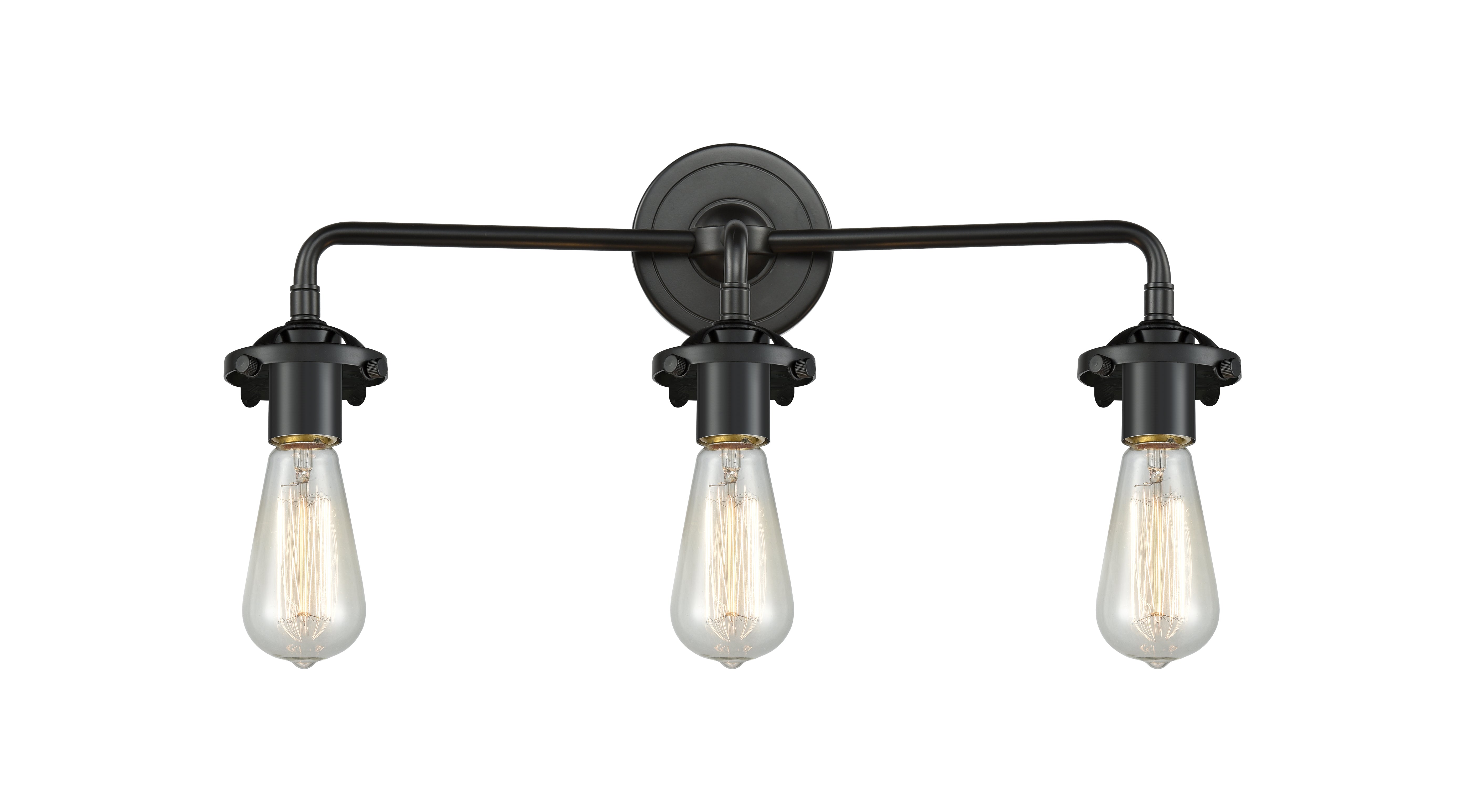 Nouveau Bath Vanity Light Cast Brass Glass