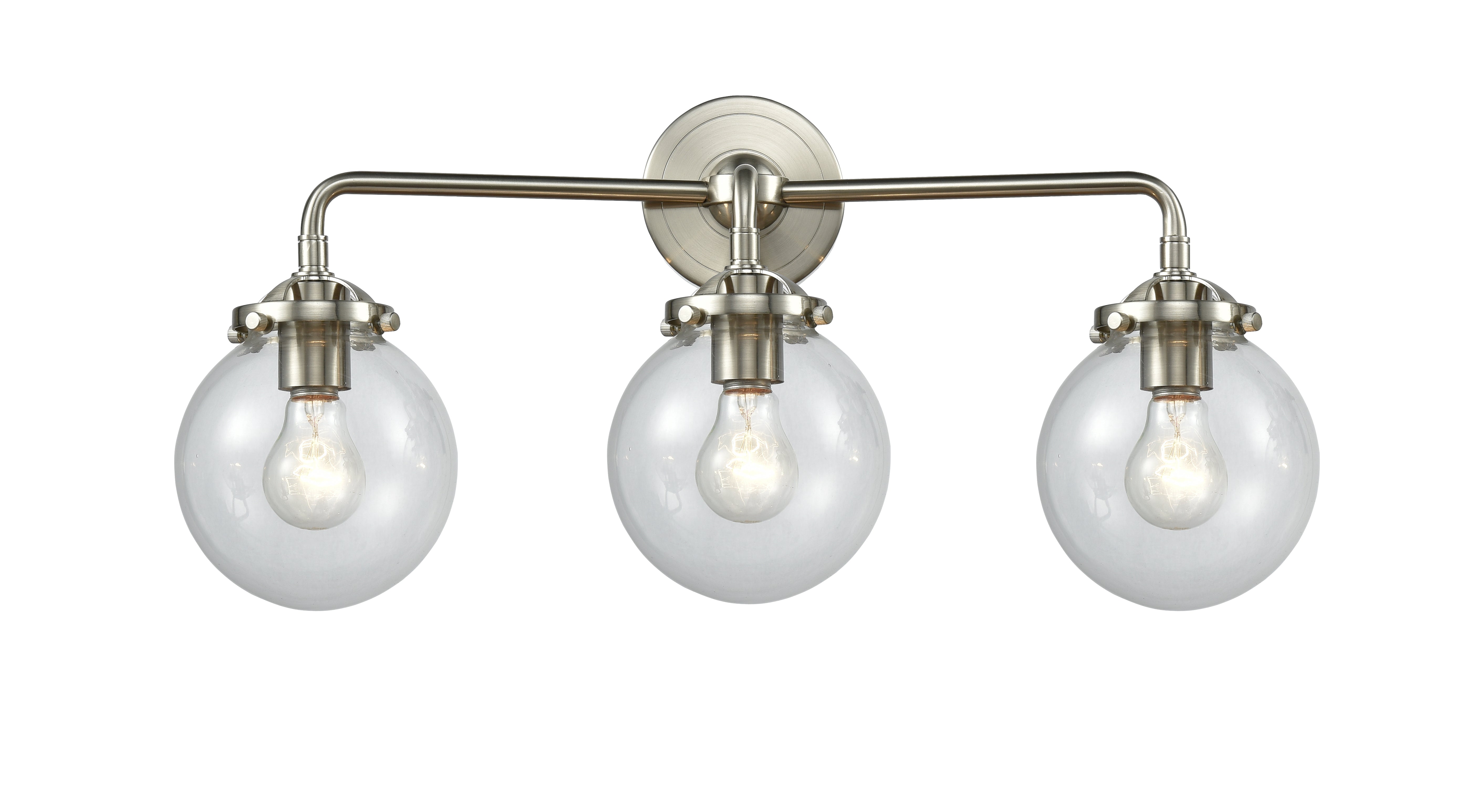 Nouveau Bath Vanity Light Cast Brass Steel