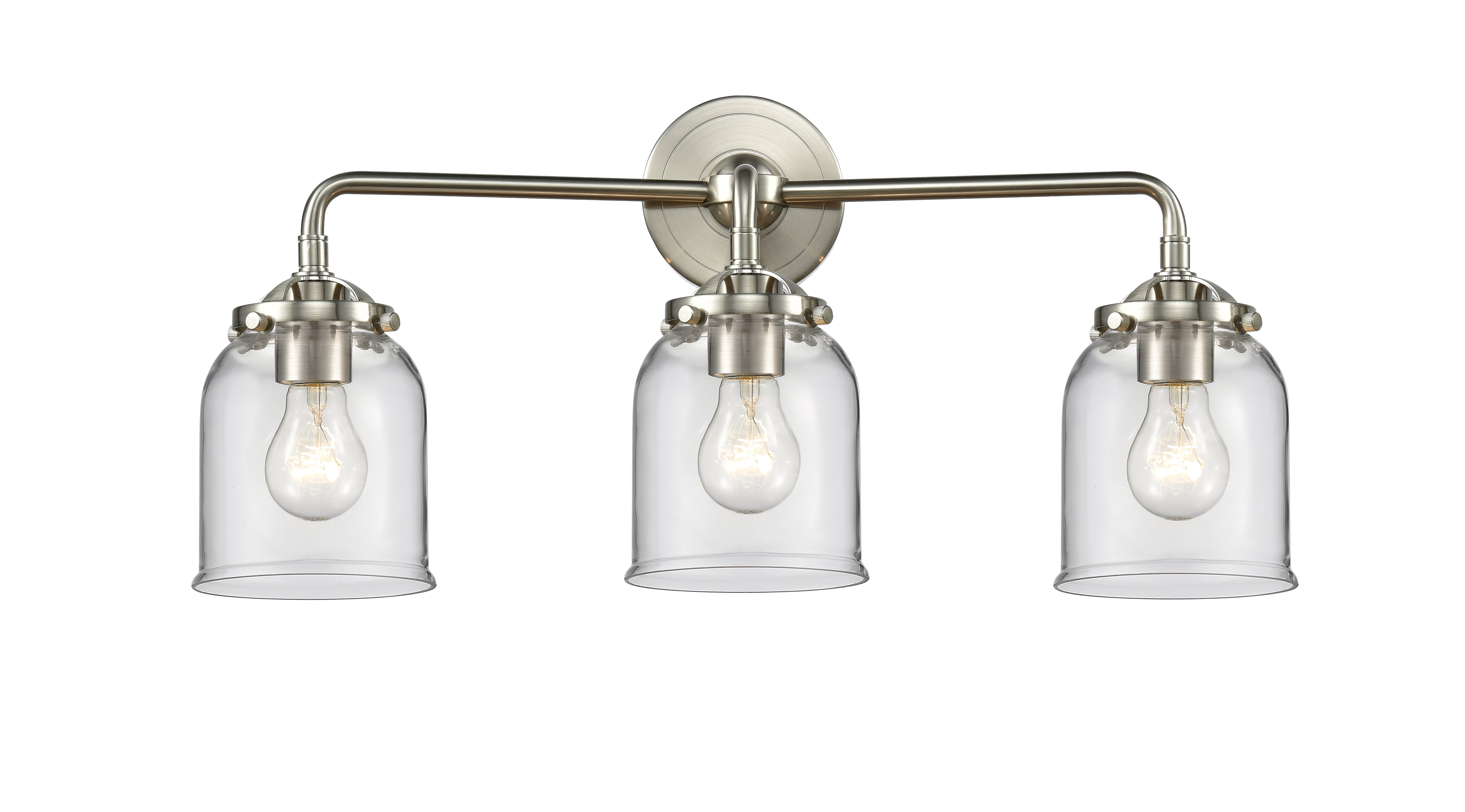 Nouveau Bath Vanity Light Cast Brass Steel