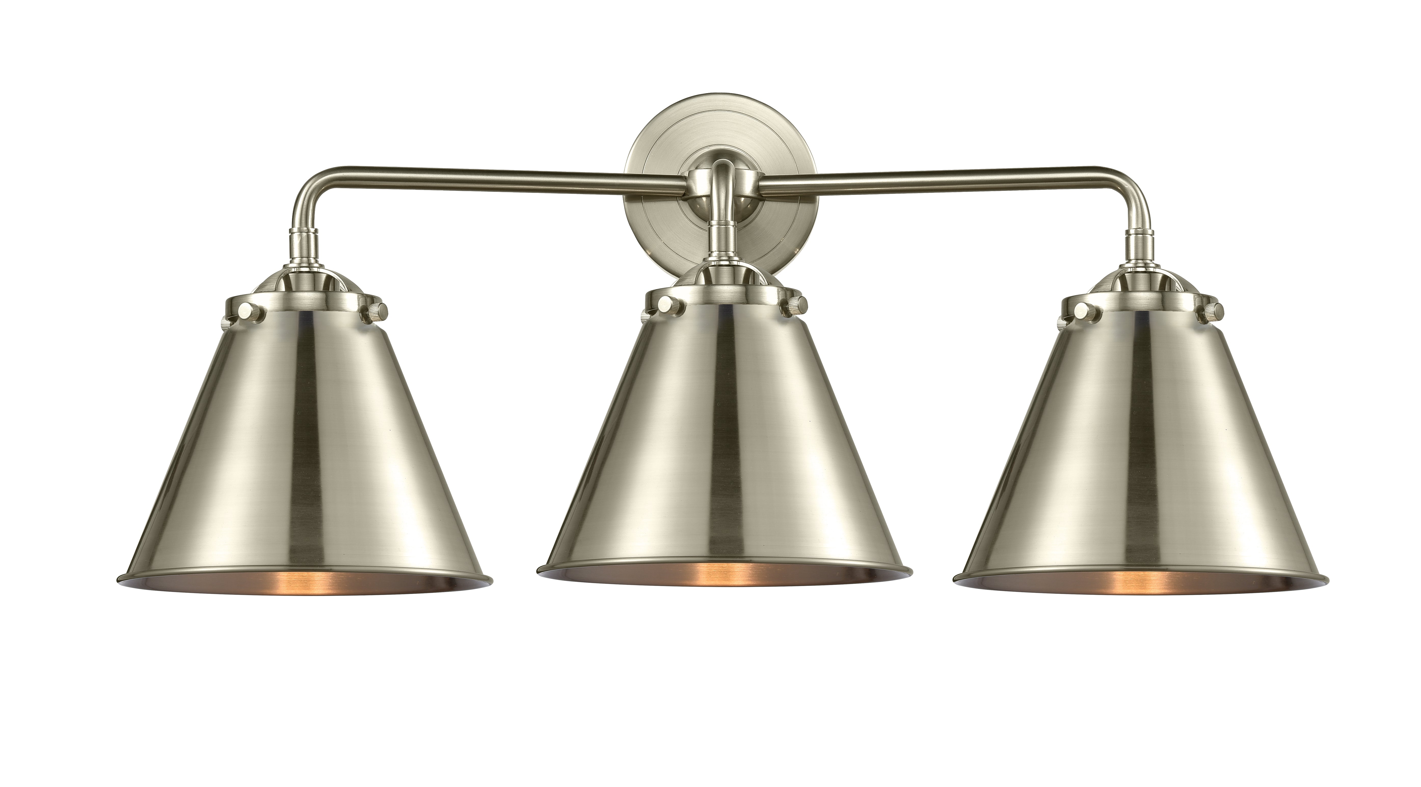 Nouveau Bath Vanity Light Cast Brass Steel