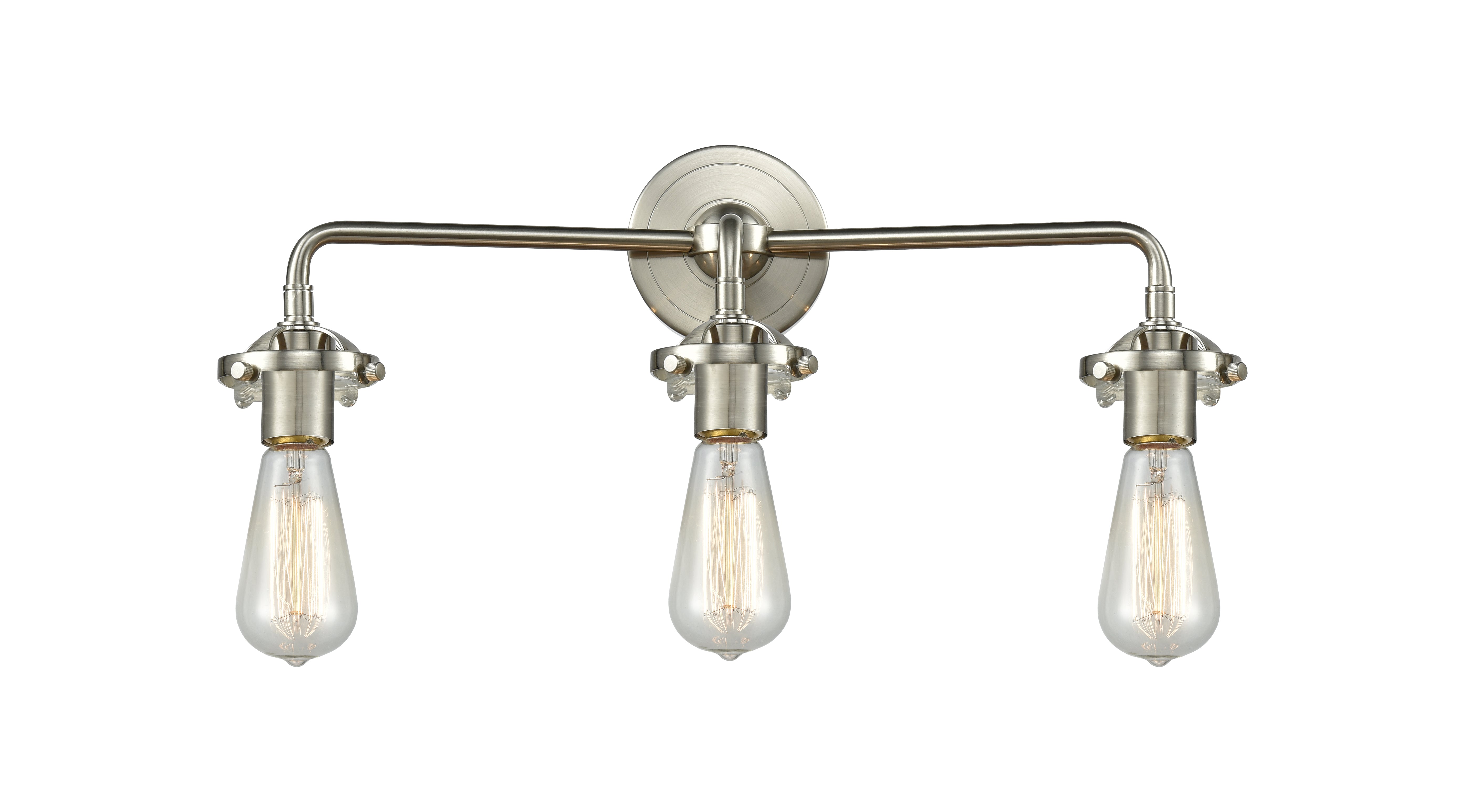 Nouveau Bath Vanity Light Cast Brass Glass