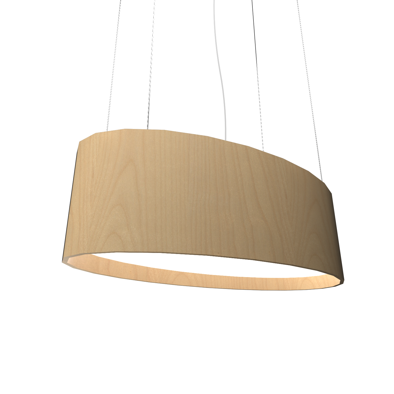 9.84'' Contemporary Oval LED Accord Pendant Light