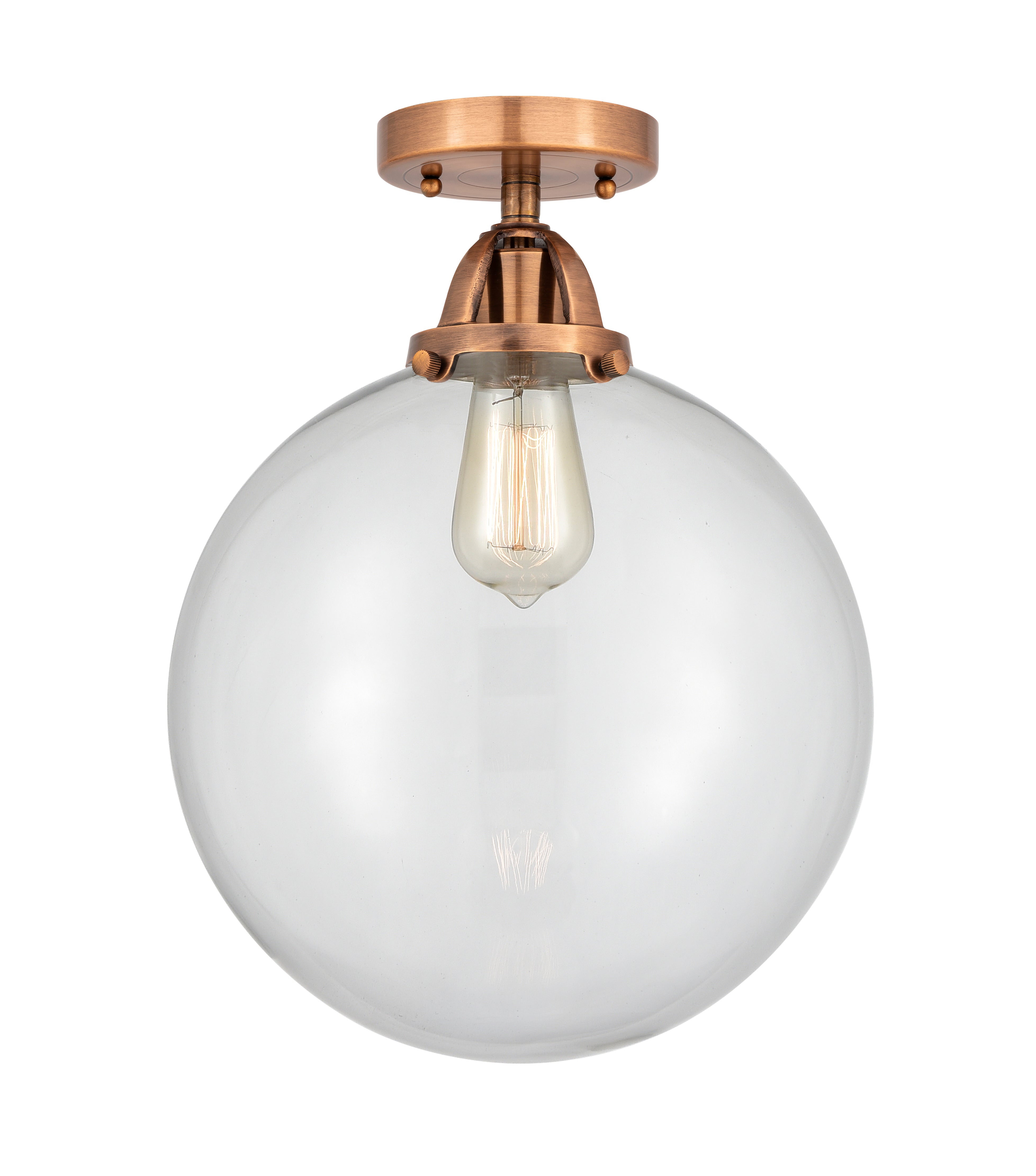 Nouveau Semi-Flush Mount Brushed Nickel