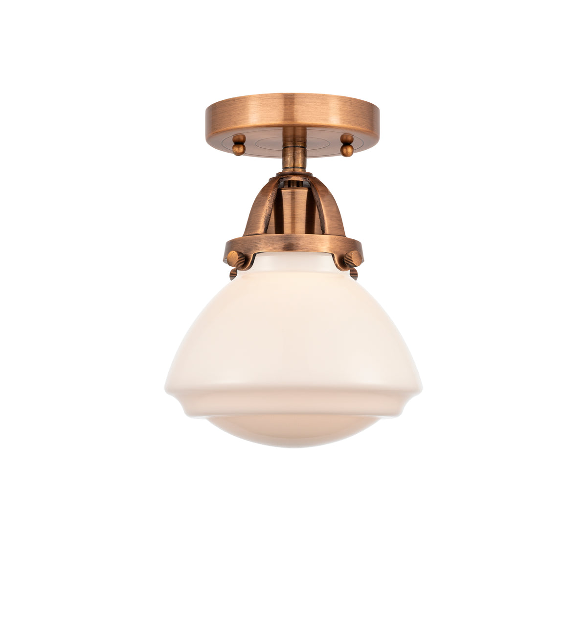 Olean 7-Inch 1-Light Semi-Flush Mount with LED Bulb 8.5-Inch High