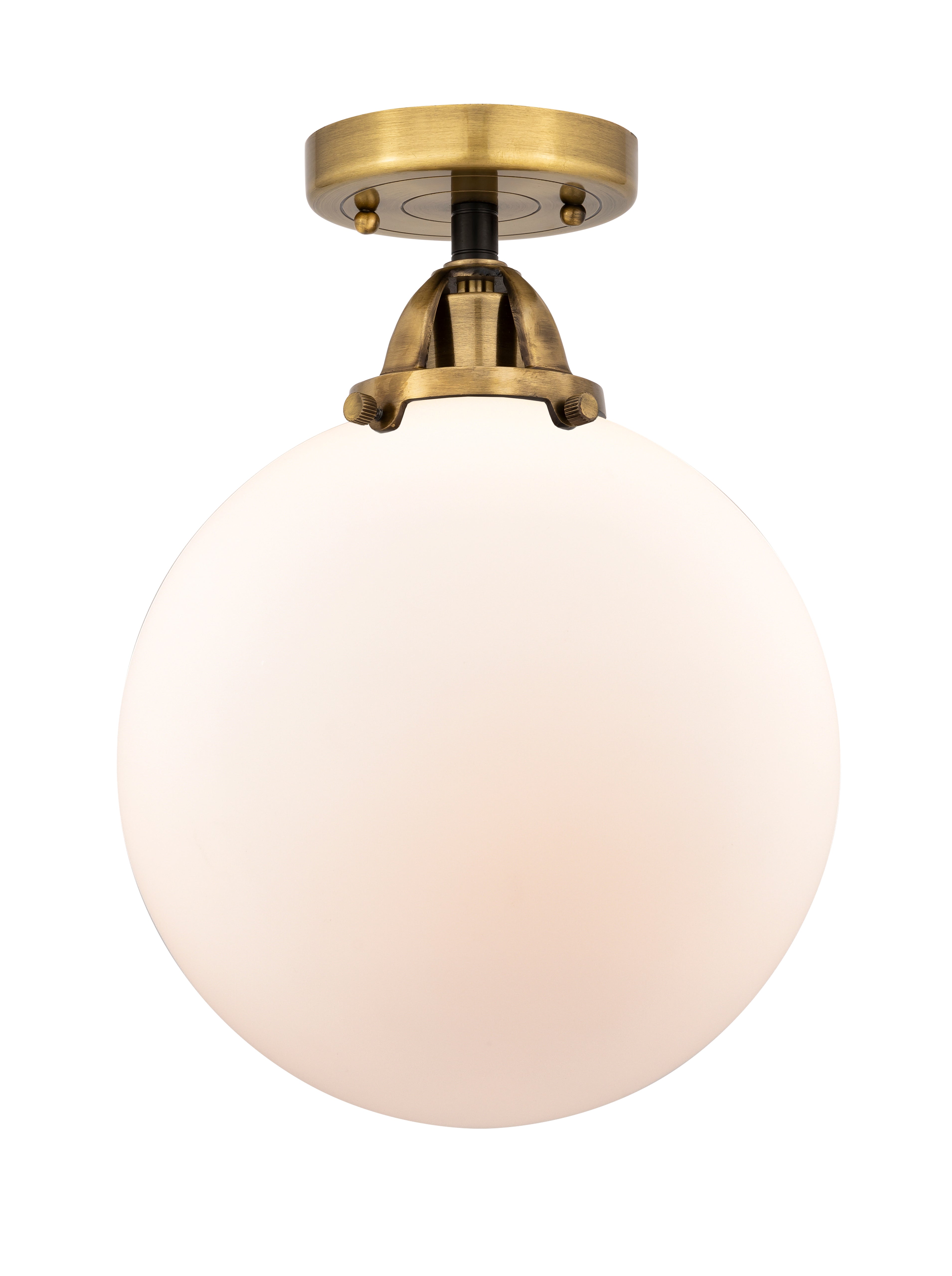 Nouveau Semi-Flush Mount Brushed Satin Nickel