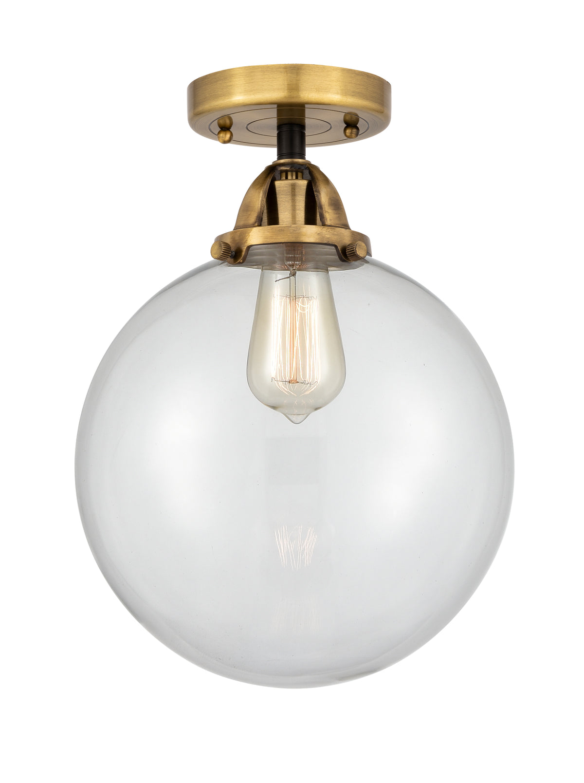 Beacon 10-Inch 1-Light Semi-Flush Mount with LED Bulb 13.25-Inch High