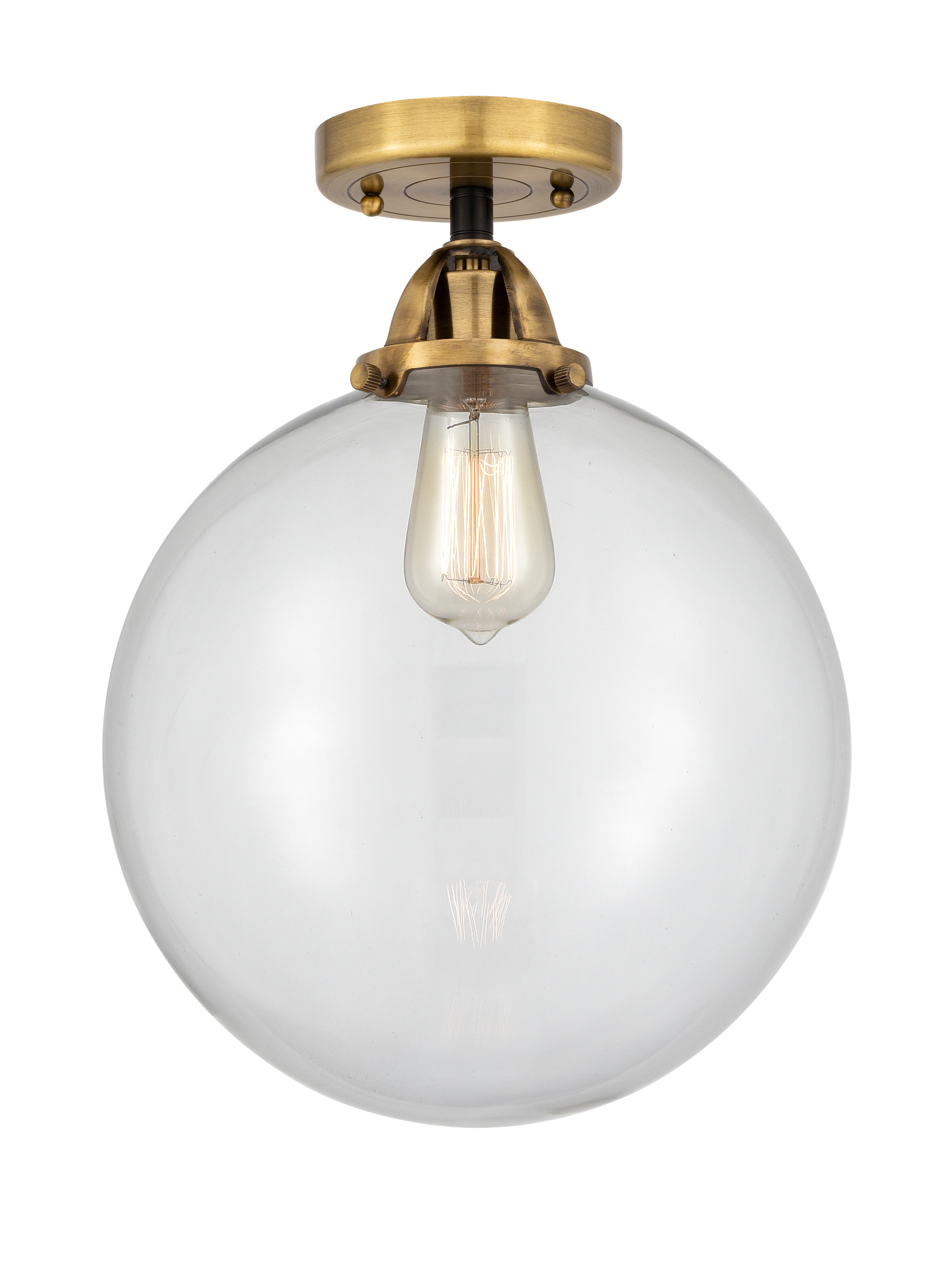 Nouveau Semi-Flush Mount Brushed Nickel