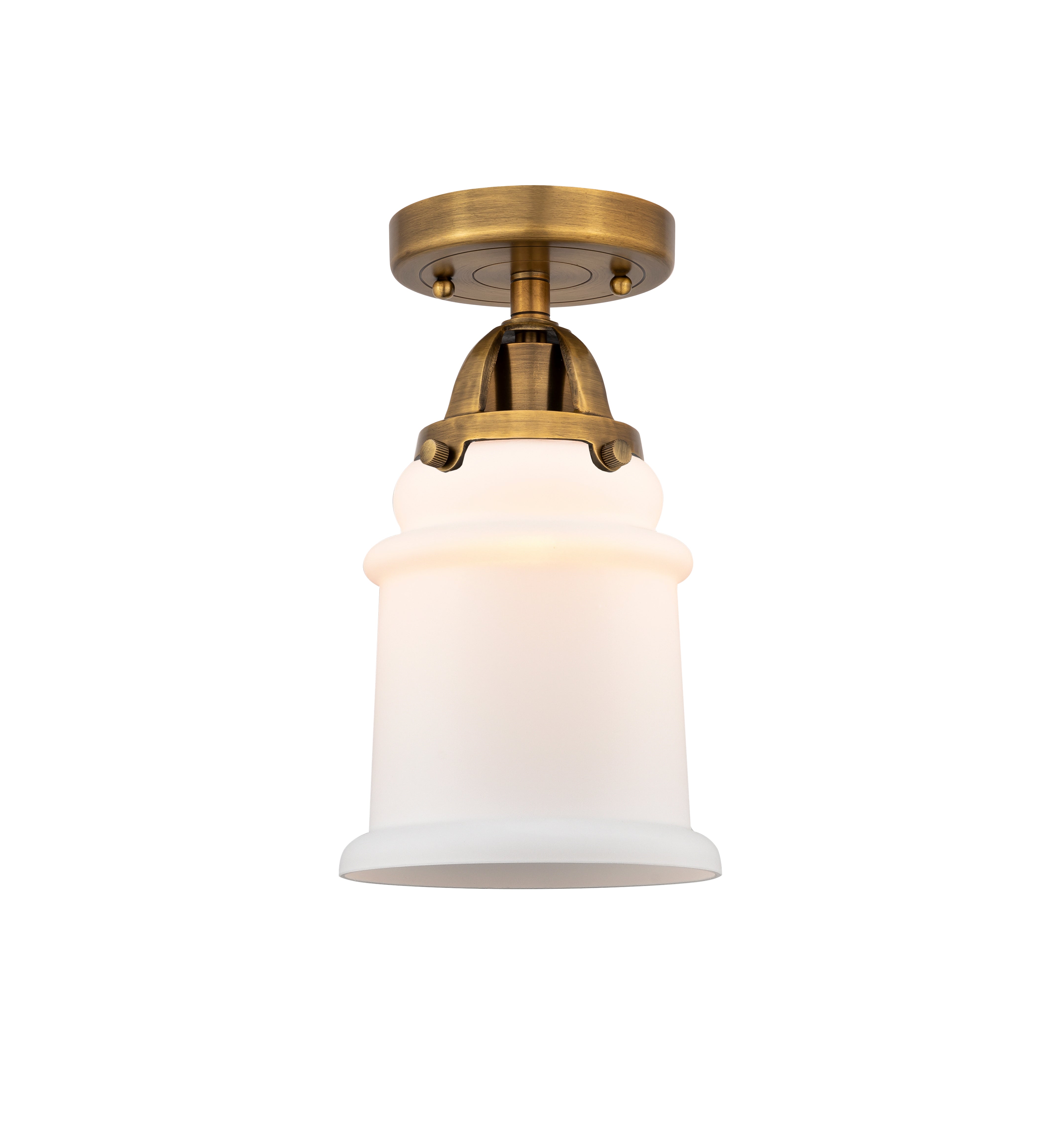 Nouveau Semi-Flush Mount Brushed Satin Nickel