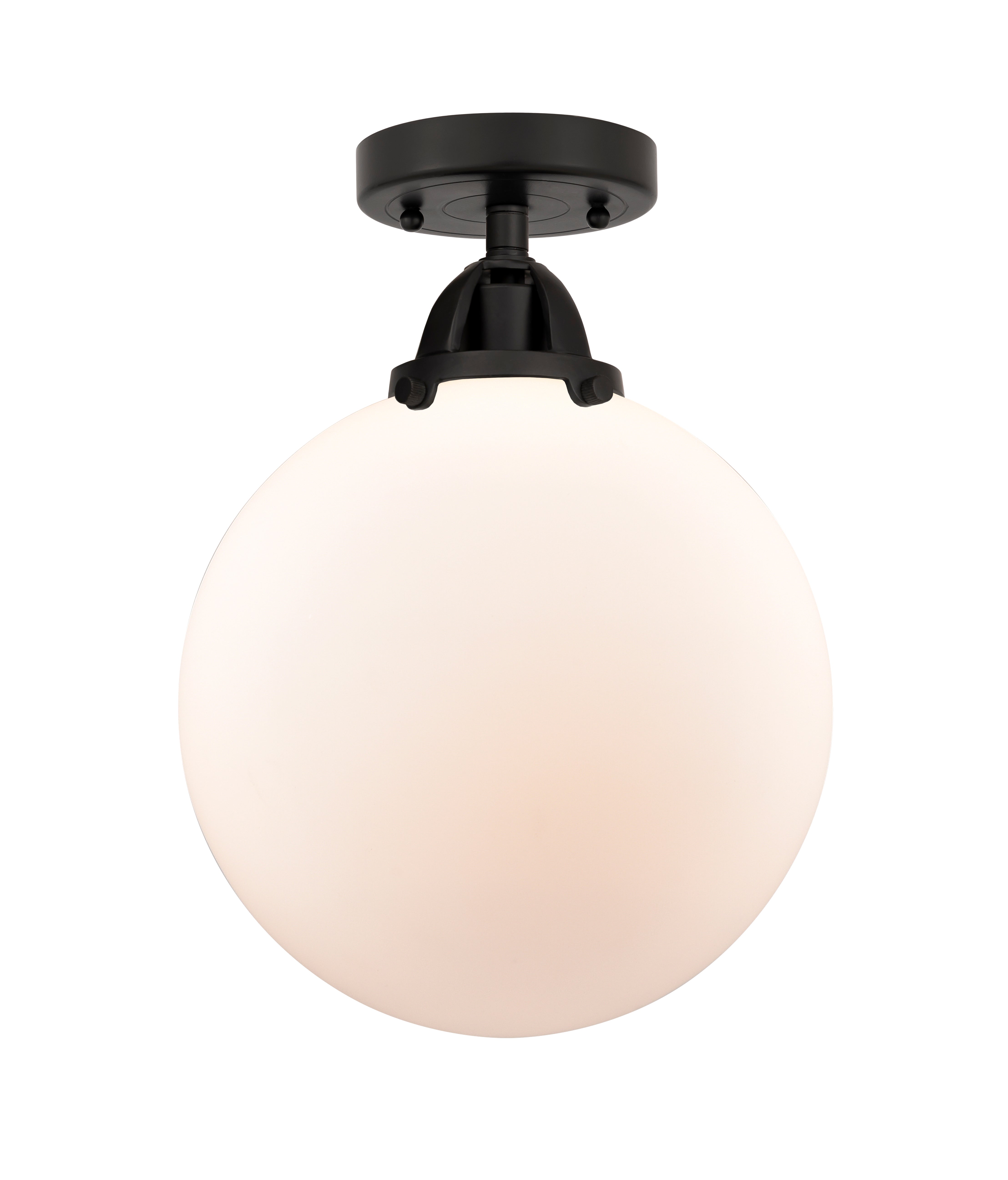 Nouveau Semi-Flush Mount Brushed Satin Nickel