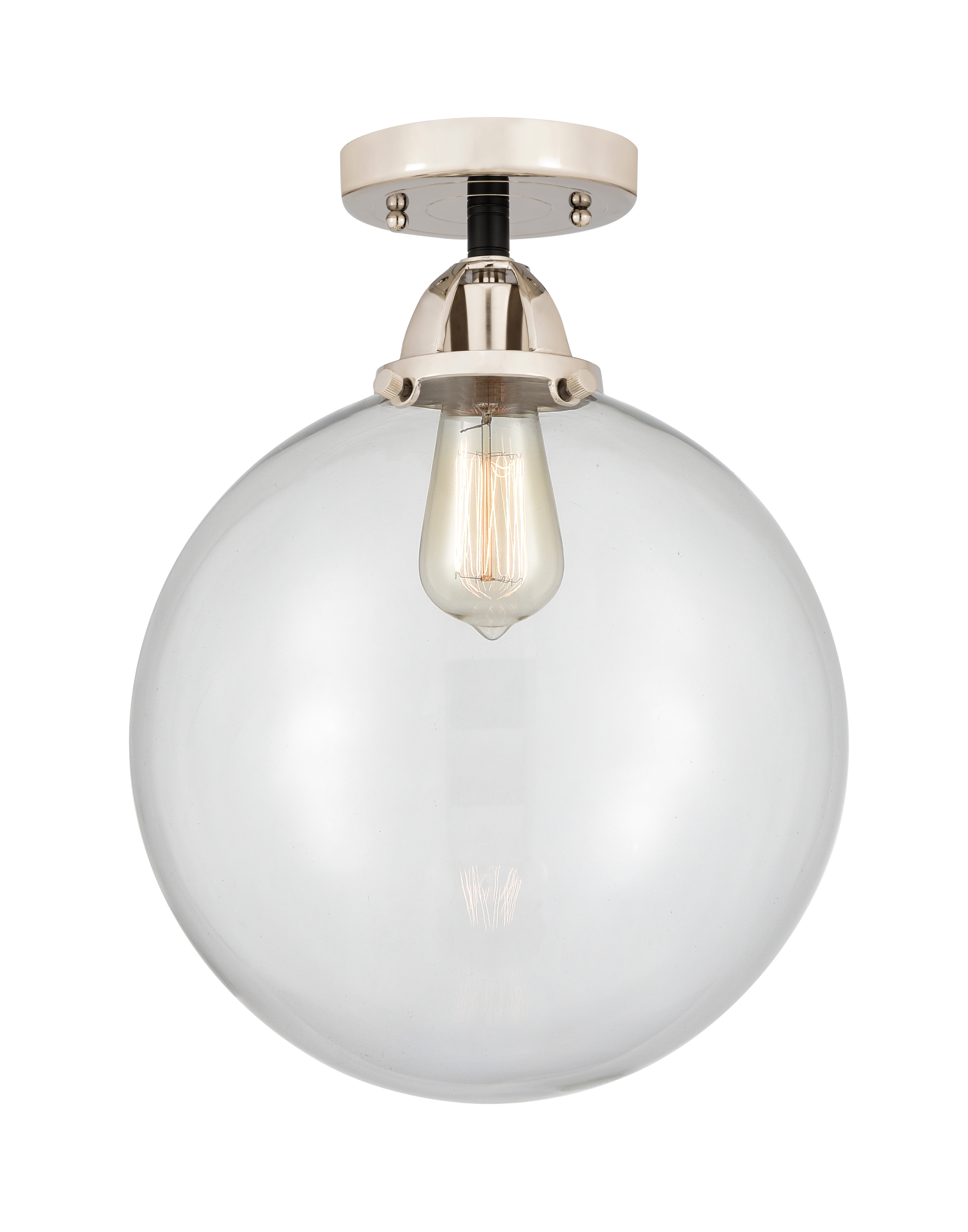 Nouveau Semi-Flush Mount Brushed Nickel