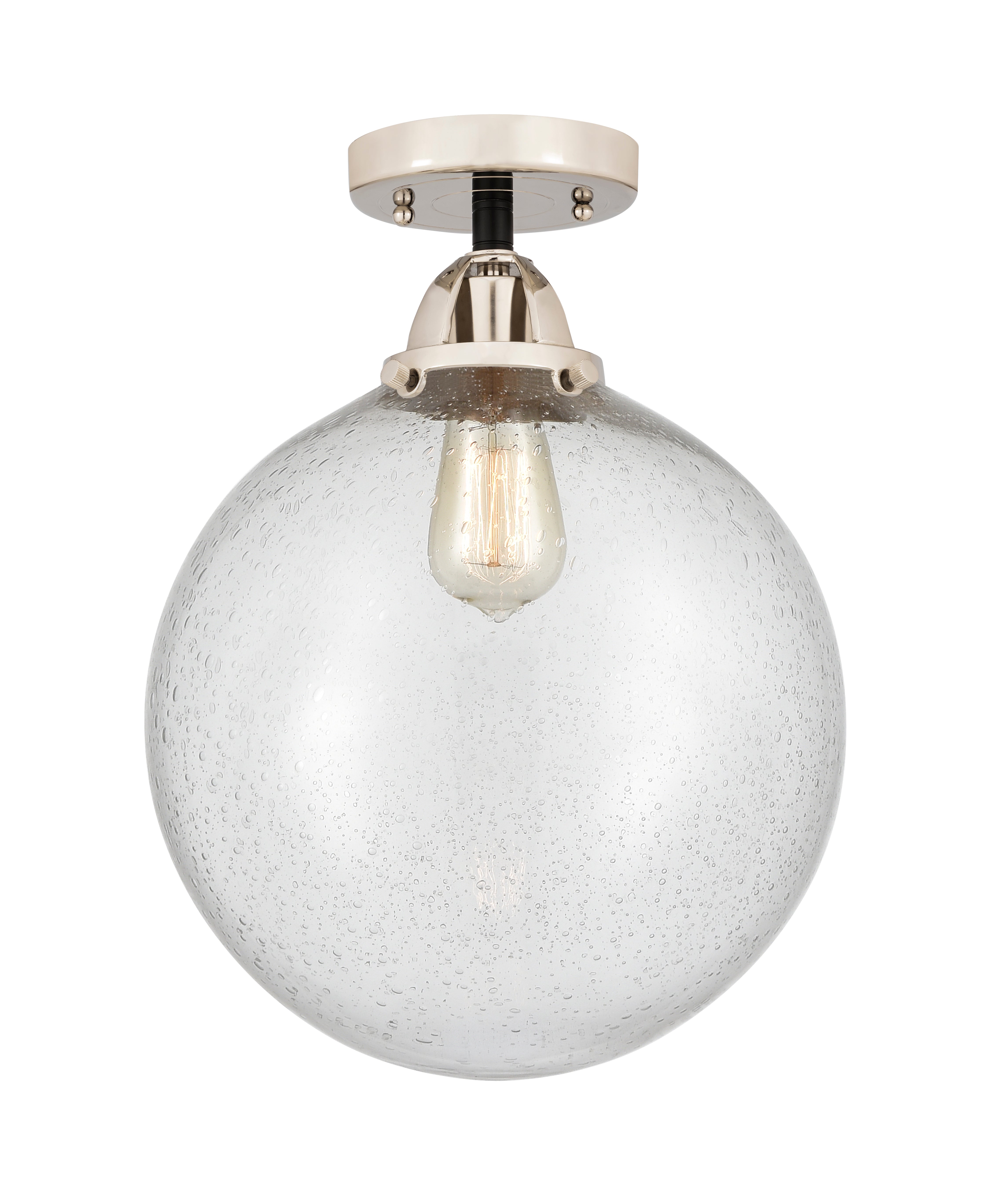 Nouveau Semi-Flush Mount Brushed Nickel