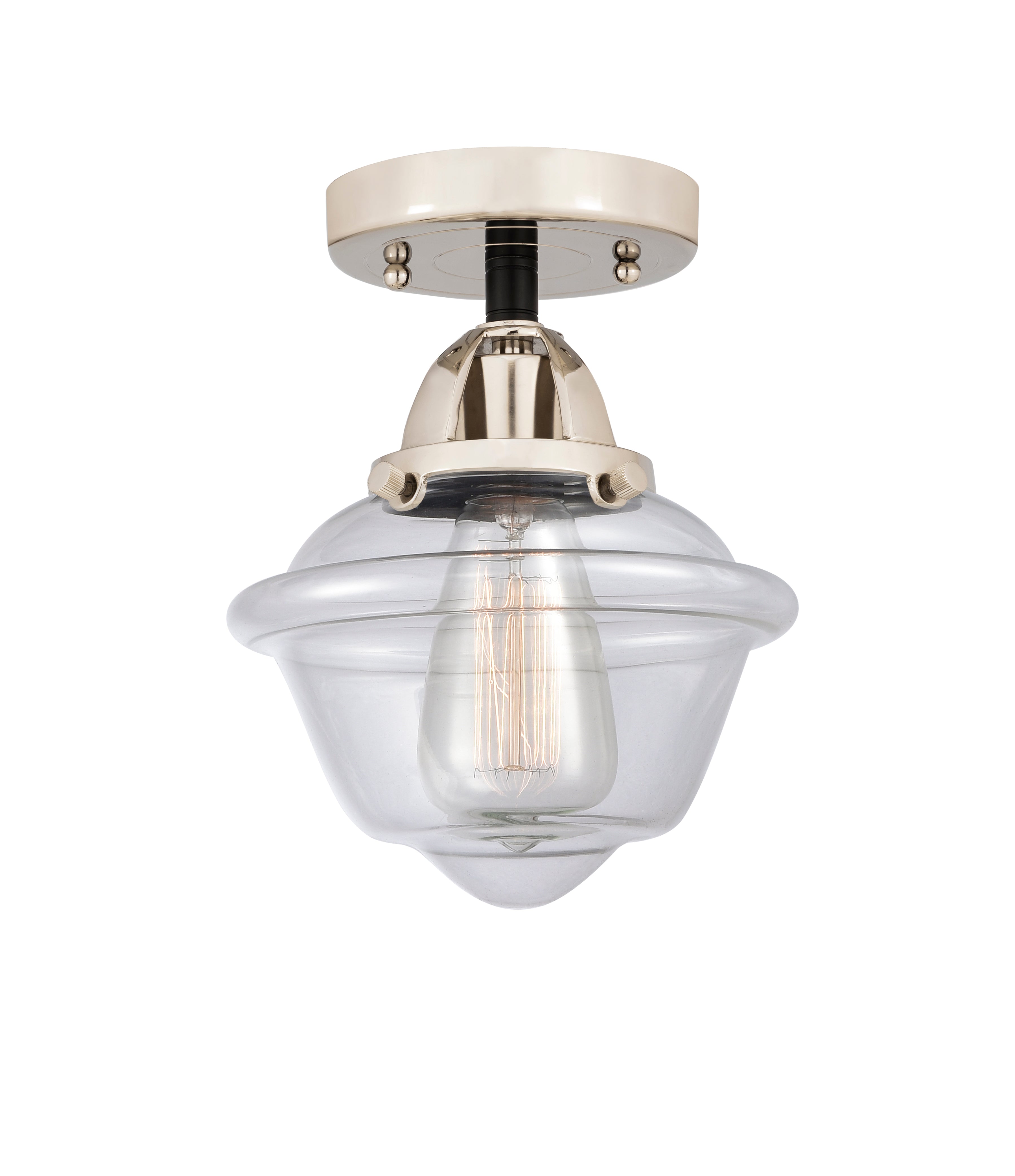 Nouveau Semi-Flush Mount Brushed Nickel