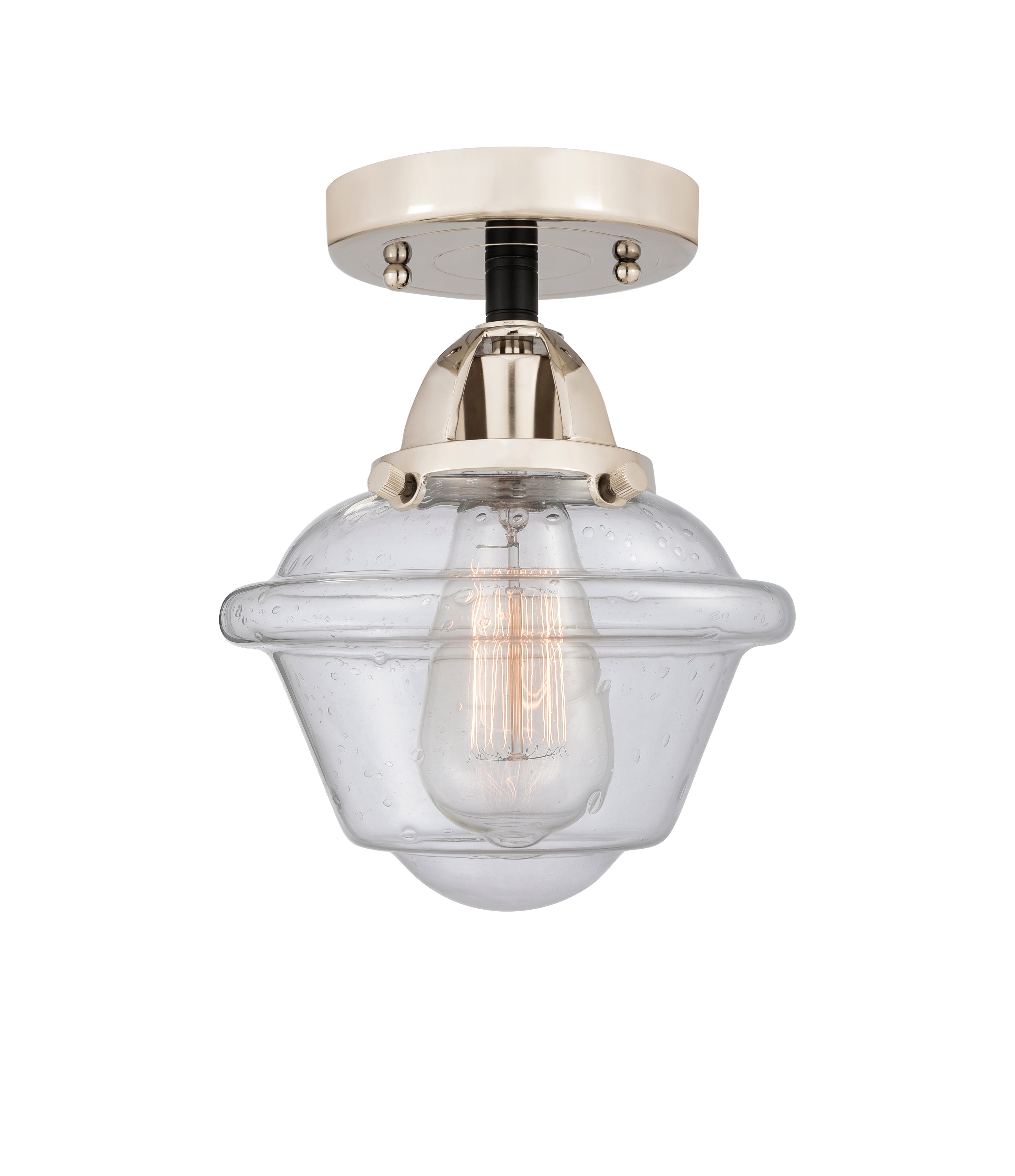 Nouveau Semi-Flush Mount Brushed Nickel