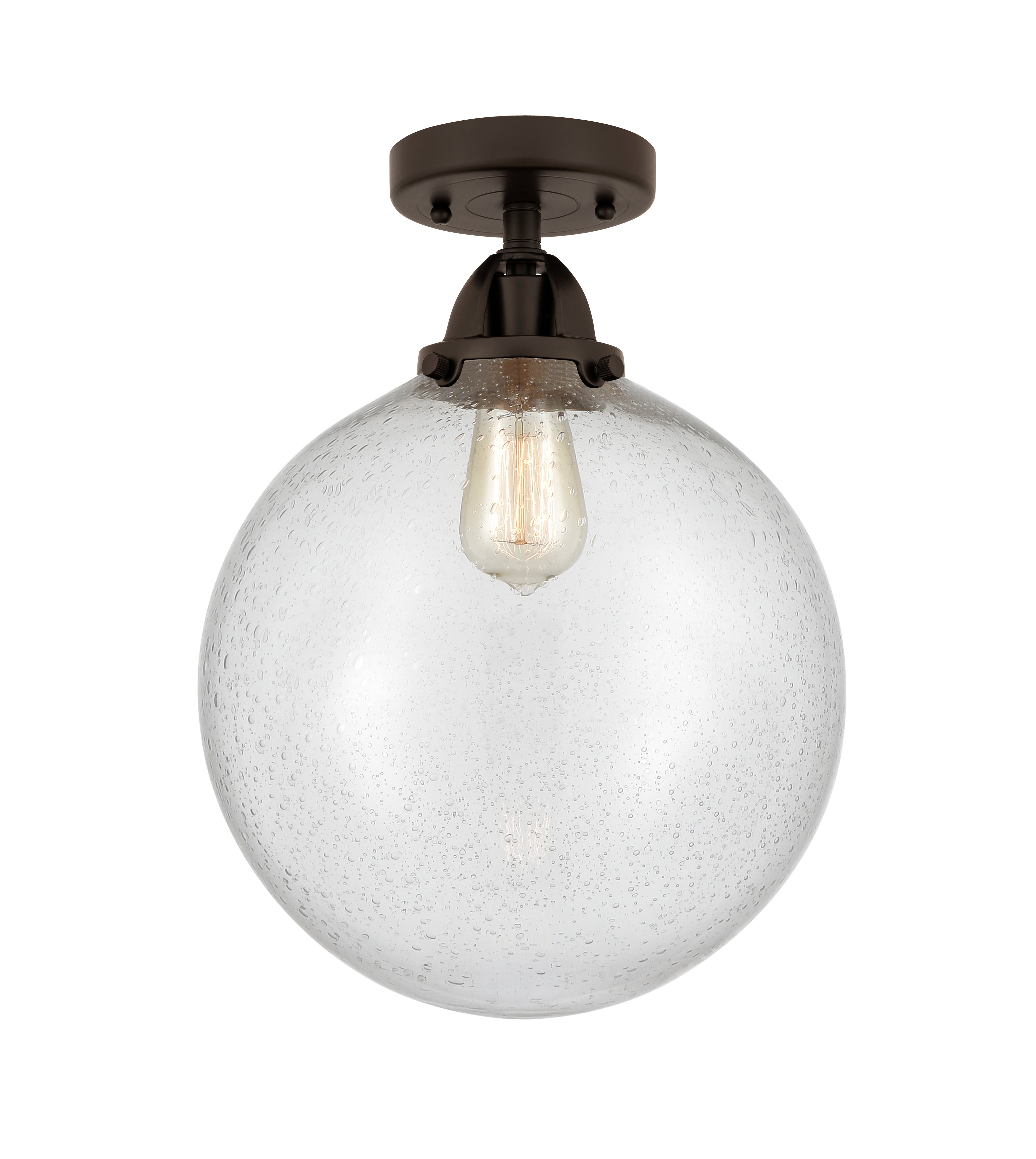Nouveau Semi-Flush Mount Brushed Nickel