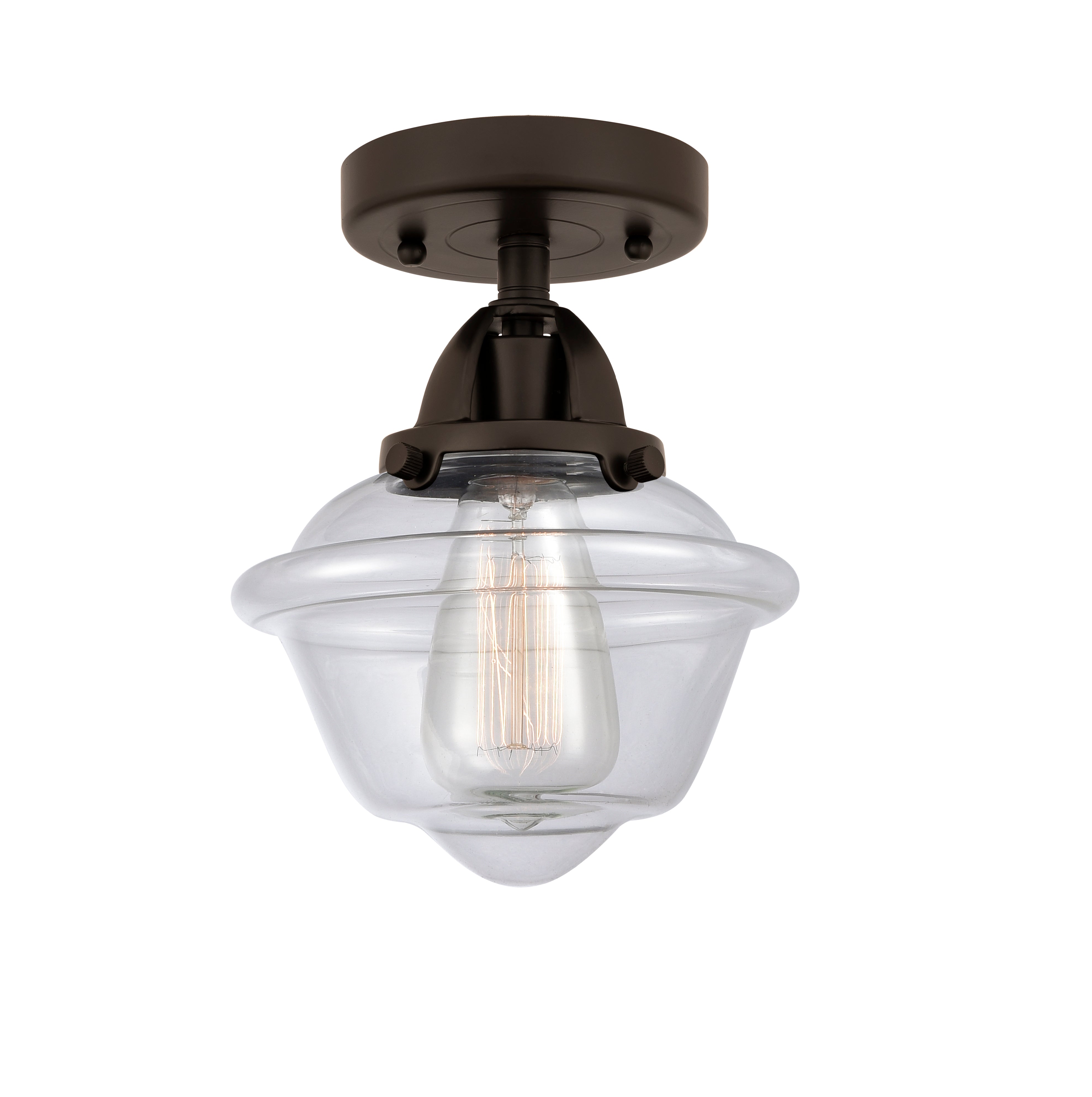 Nouveau Semi-Flush Mount Brushed Nickel