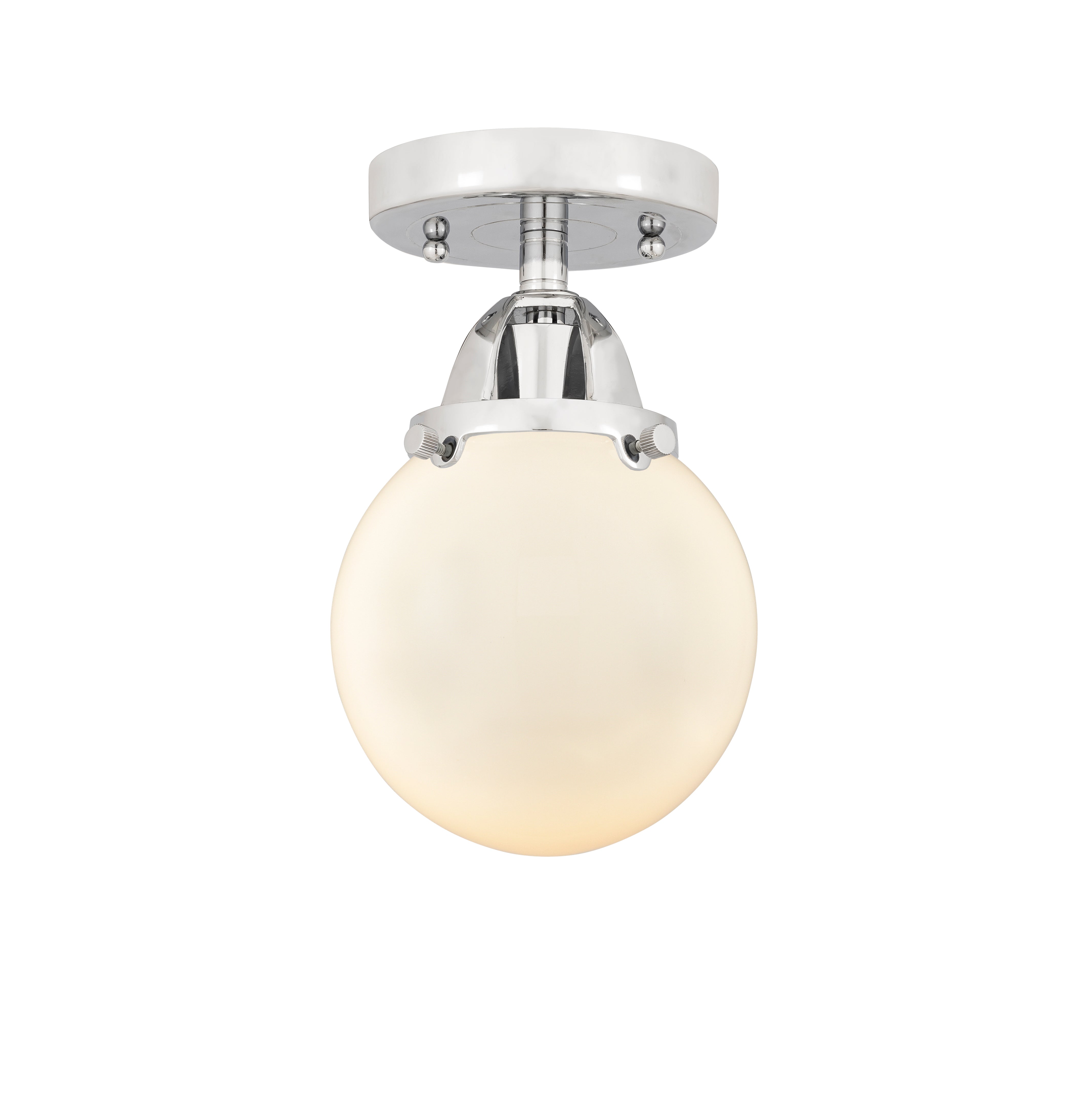 Nouveau Semi-Flush Mount Brushed Satin Nickel
