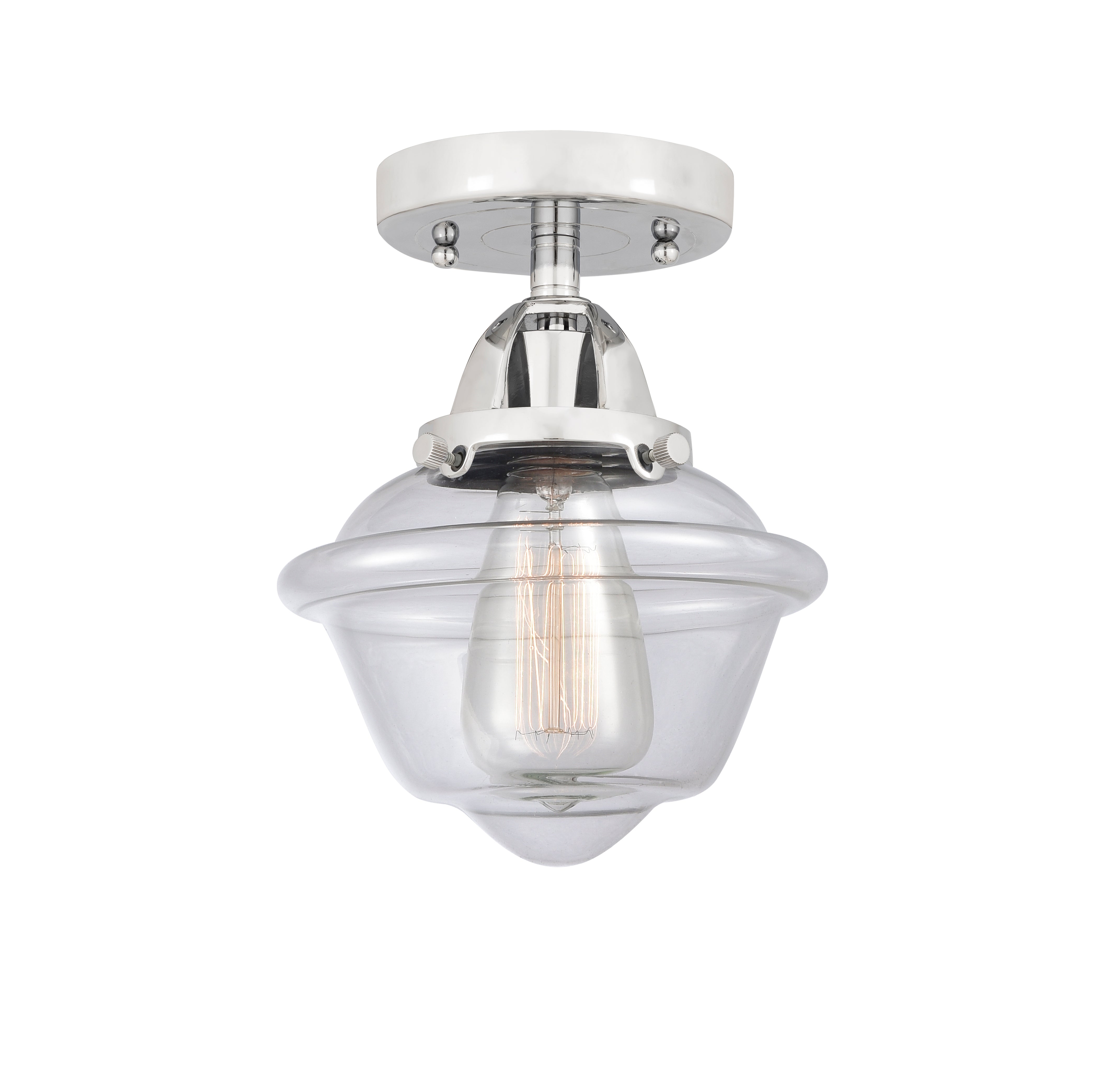 Nouveau Semi-Flush Mount Brushed Nickel