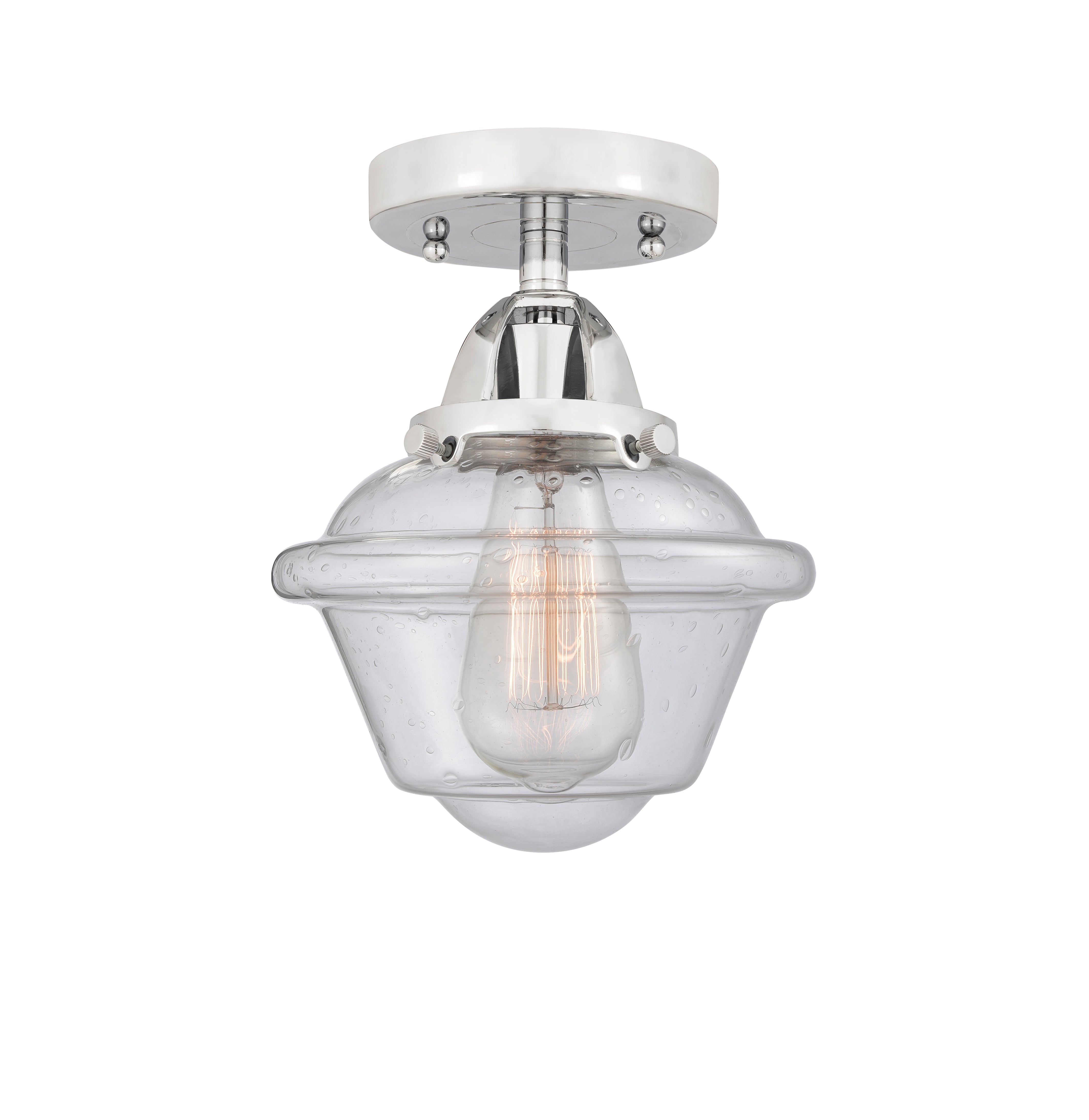 Nouveau Semi-Flush Mount Brushed Nickel