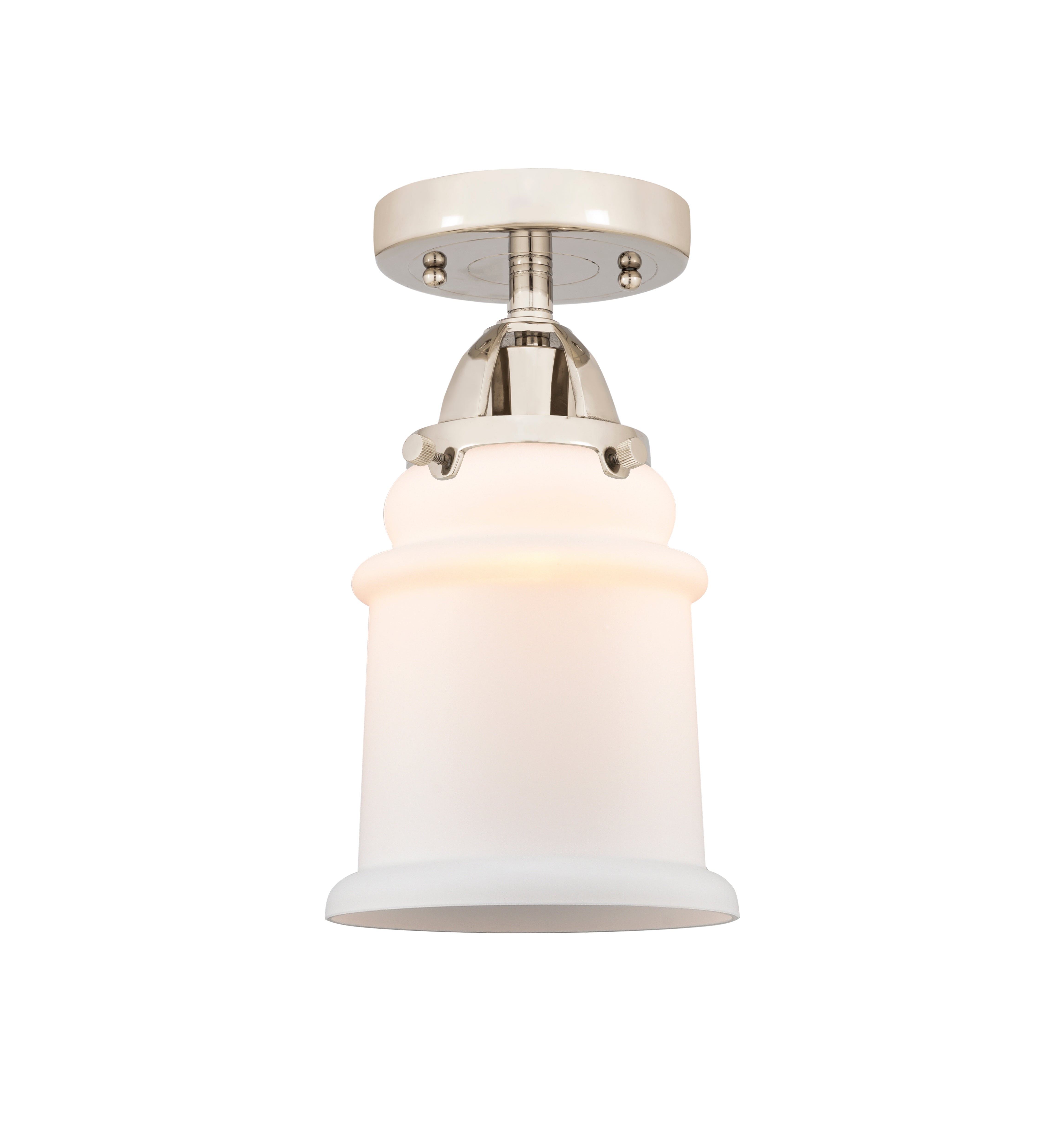 Nouveau Semi-Flush Mount Brushed Satin Nickel